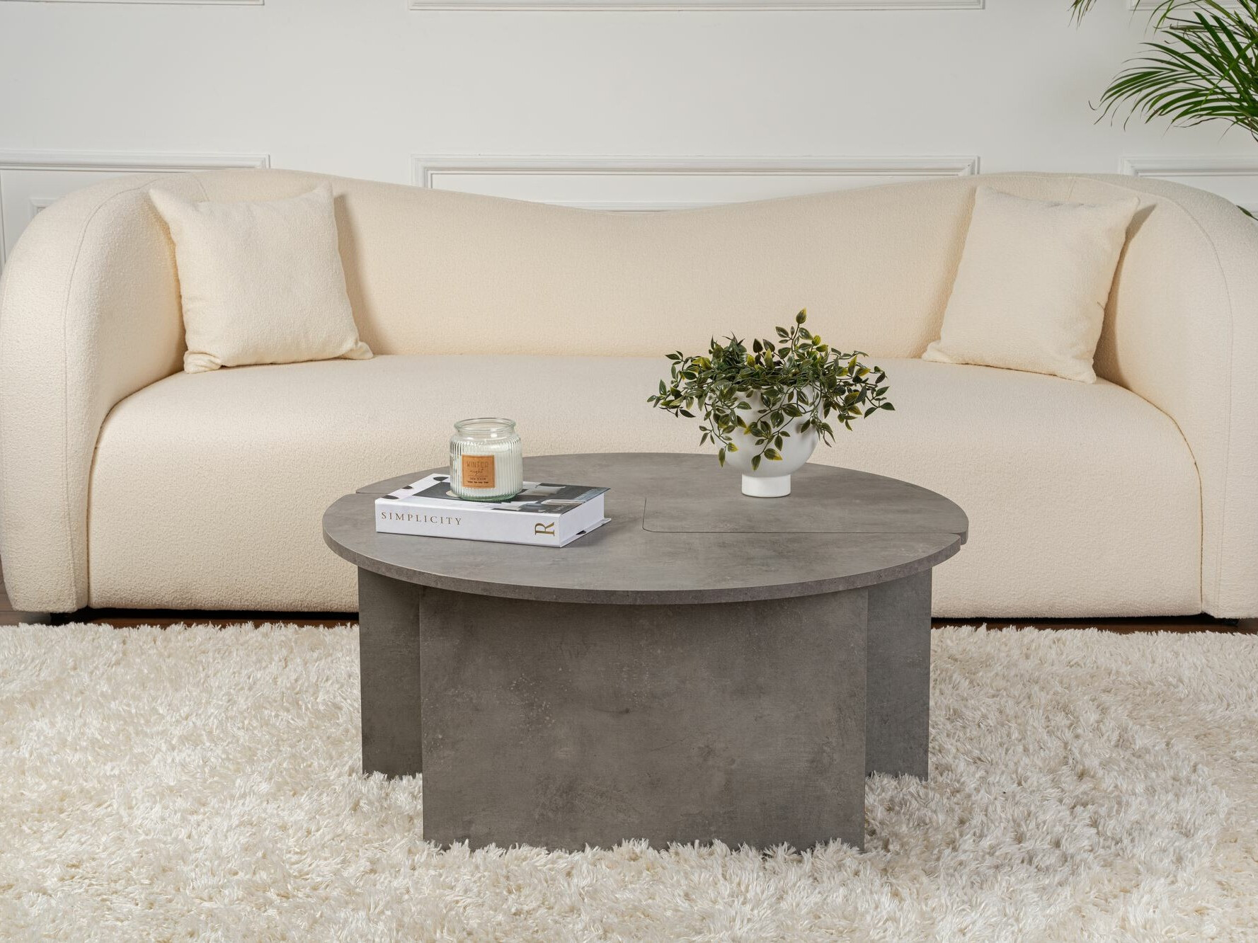 Set stočića za kafu Novato 114 (Beton)
