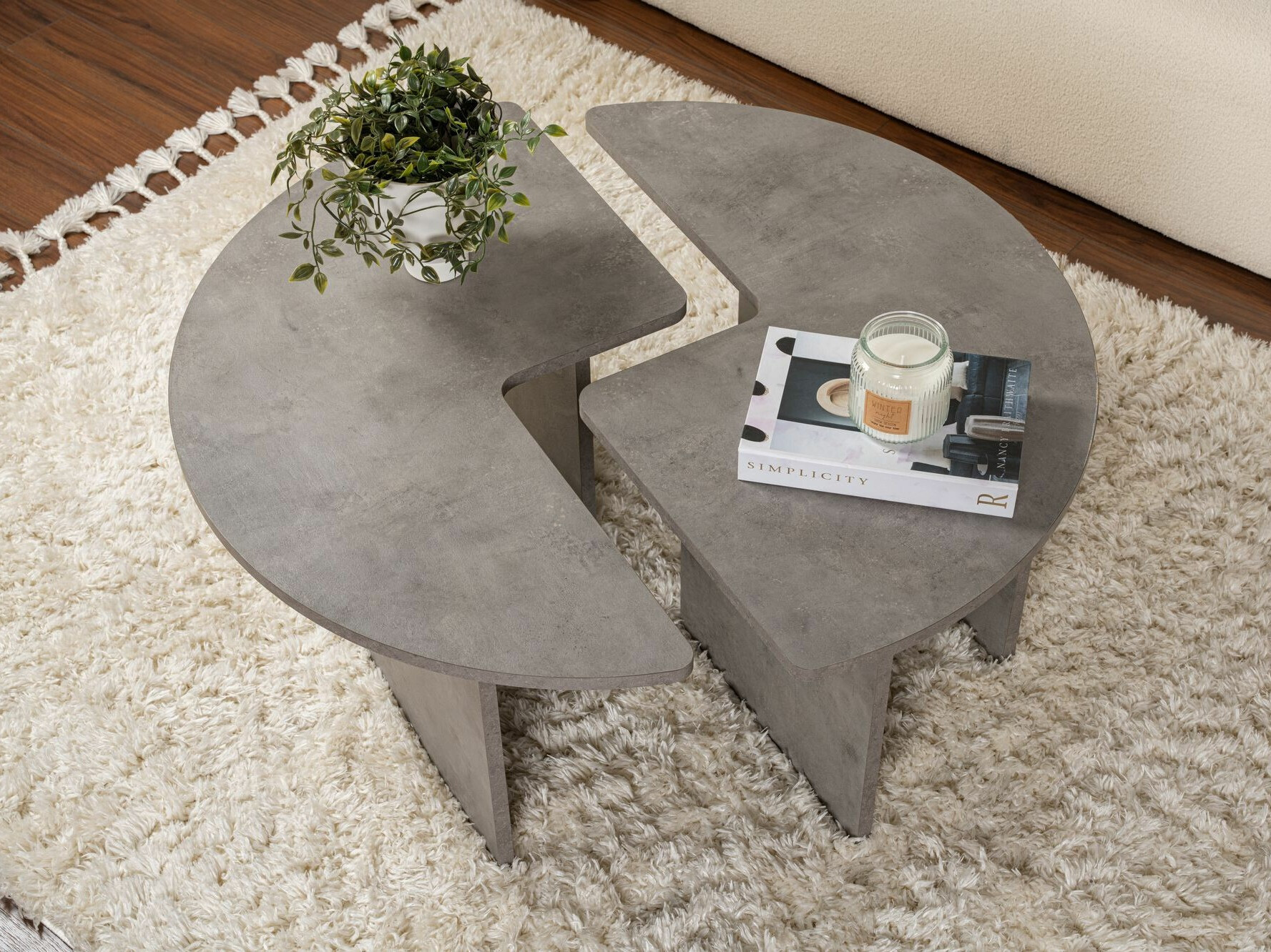 Set stočića za kafu Novato 114 (Beton)
