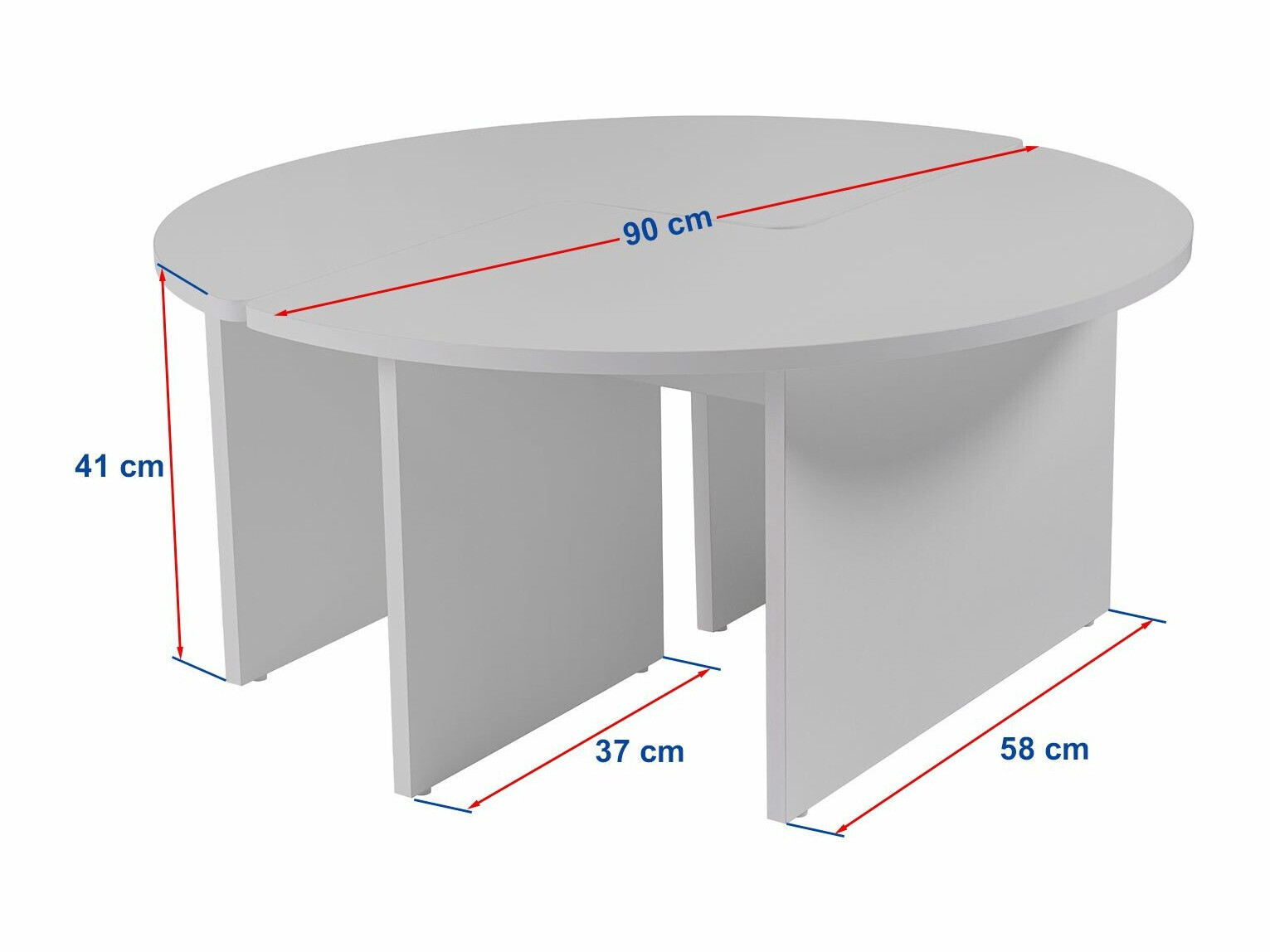 Set stočića za kafu Novato 114 (Beton)