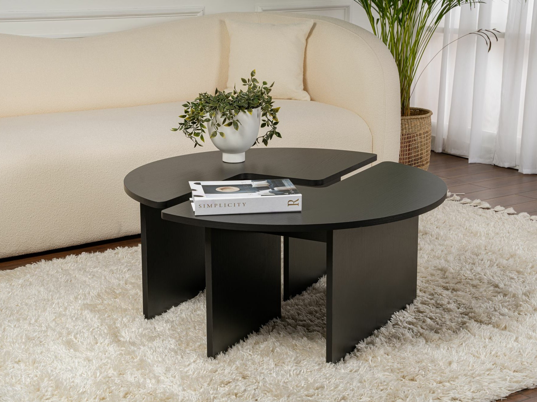 Set stočića za kafu Novato 114 (Crno)