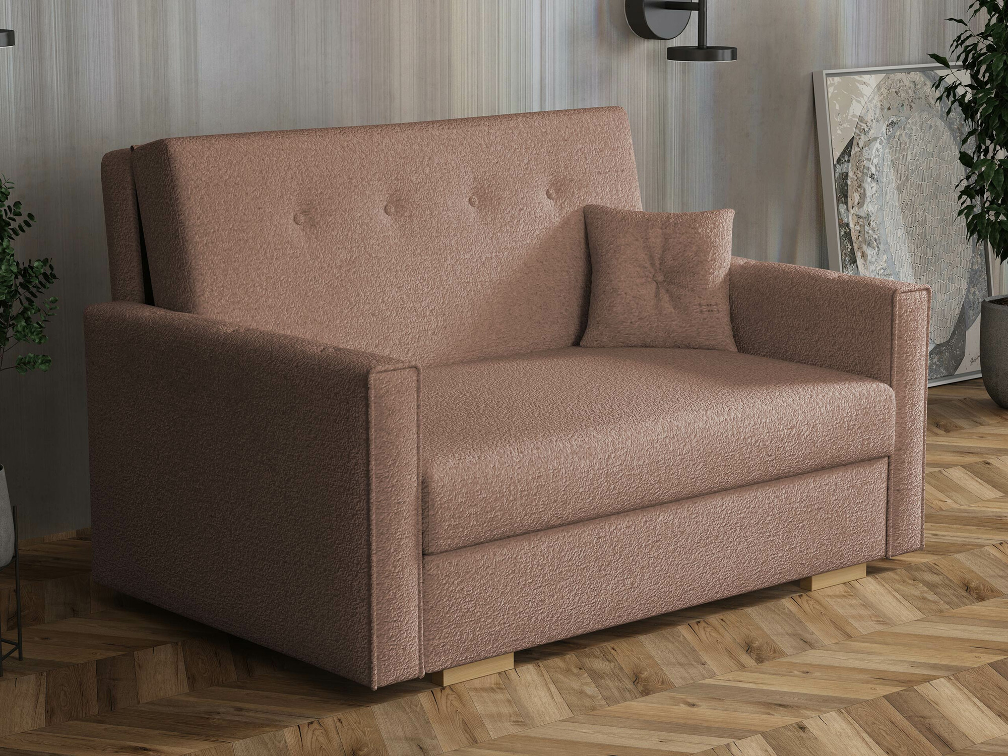 Sofa na razvlačenje Caelrin II (Coral 45)