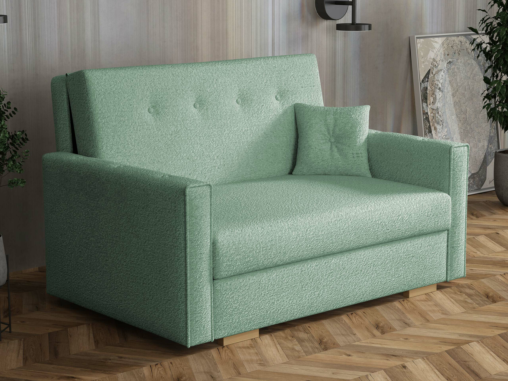 Sofa na razvlačenje Caelrin II (Coral 55)