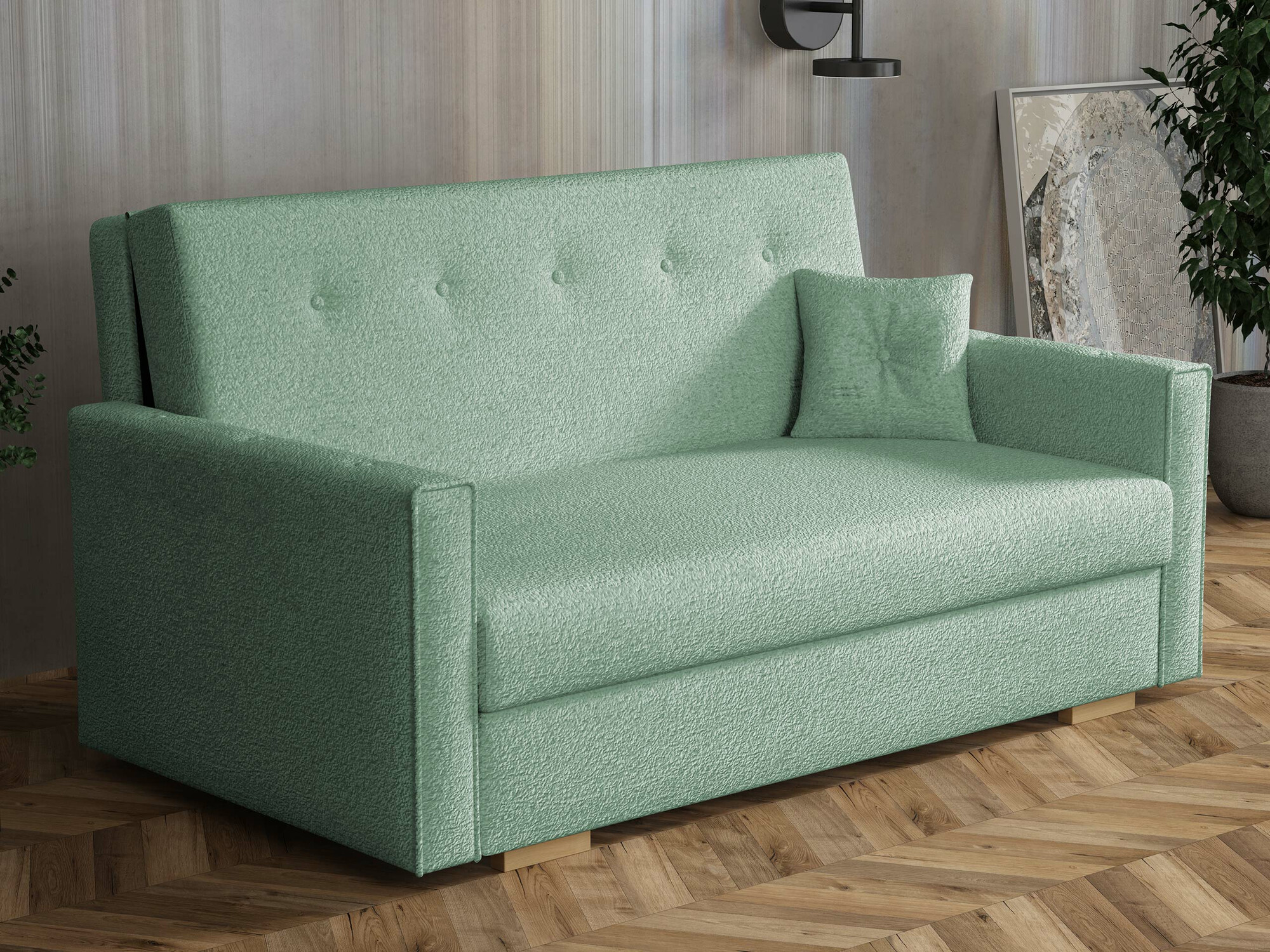 Sofa na razvlačenje Caelrin III (Coral 55)