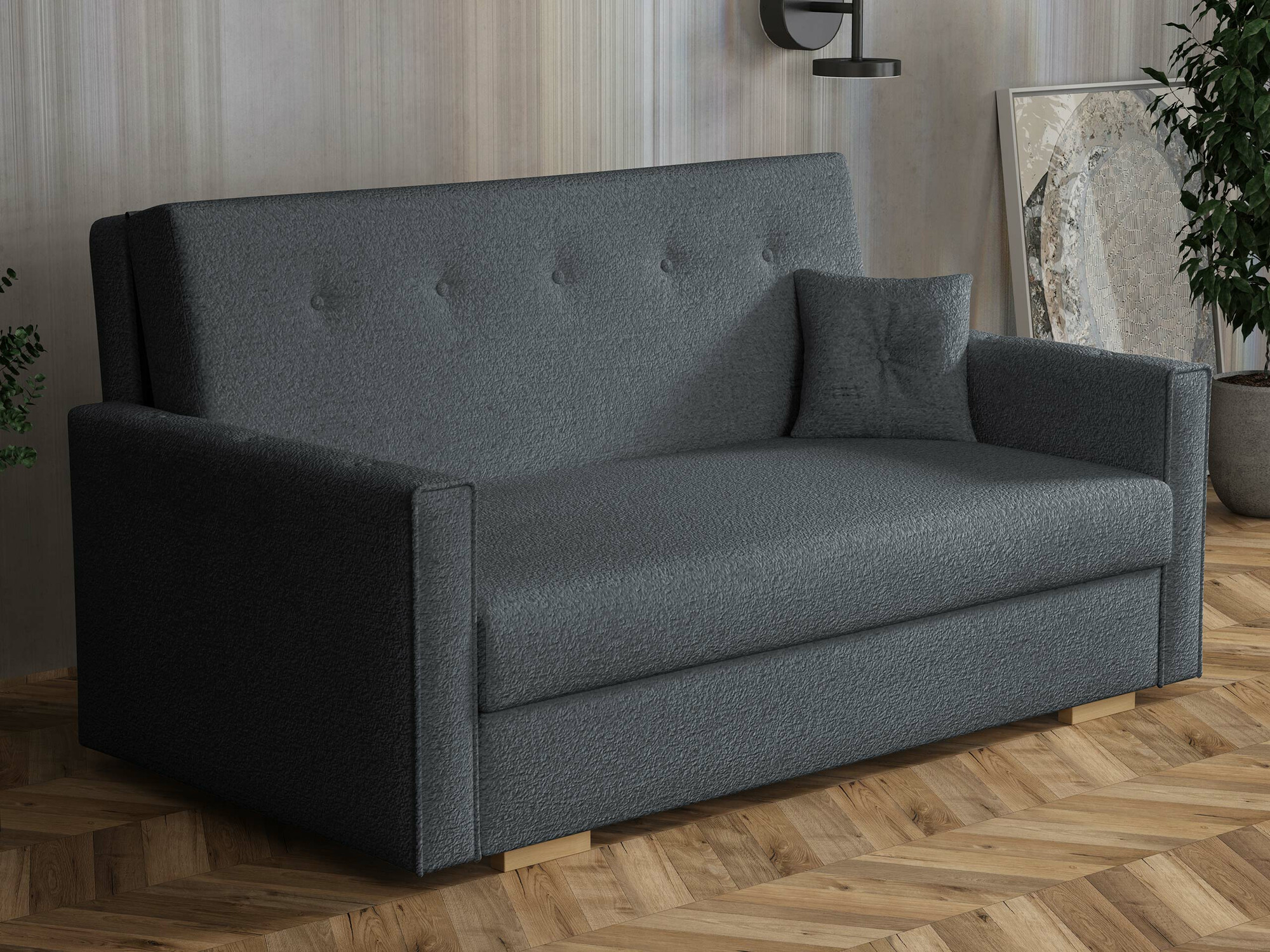 Sofa na razvlačenje Caelrin III (Coral 80)