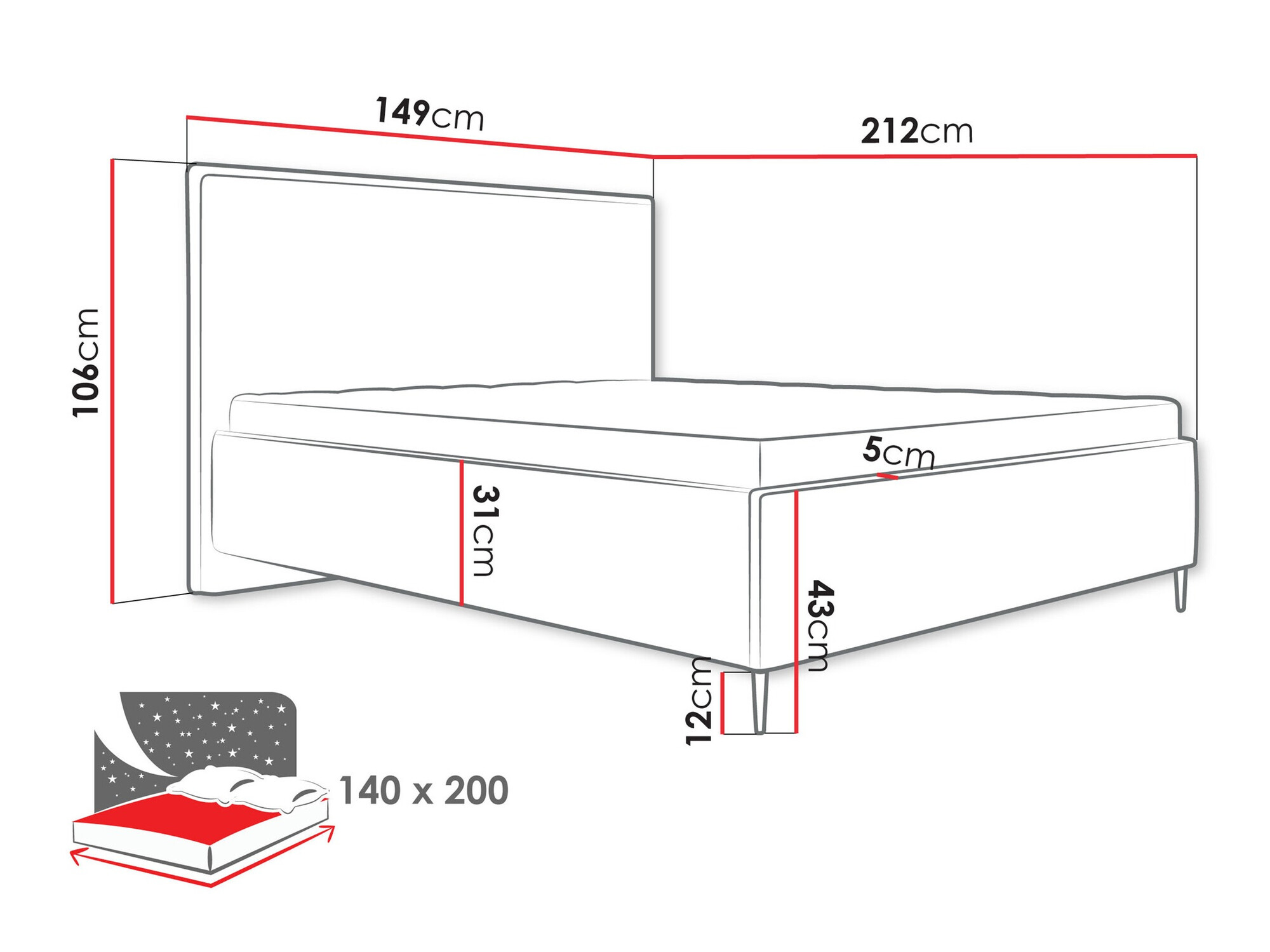 Krevet ComfiDream 193 (Poso 110)