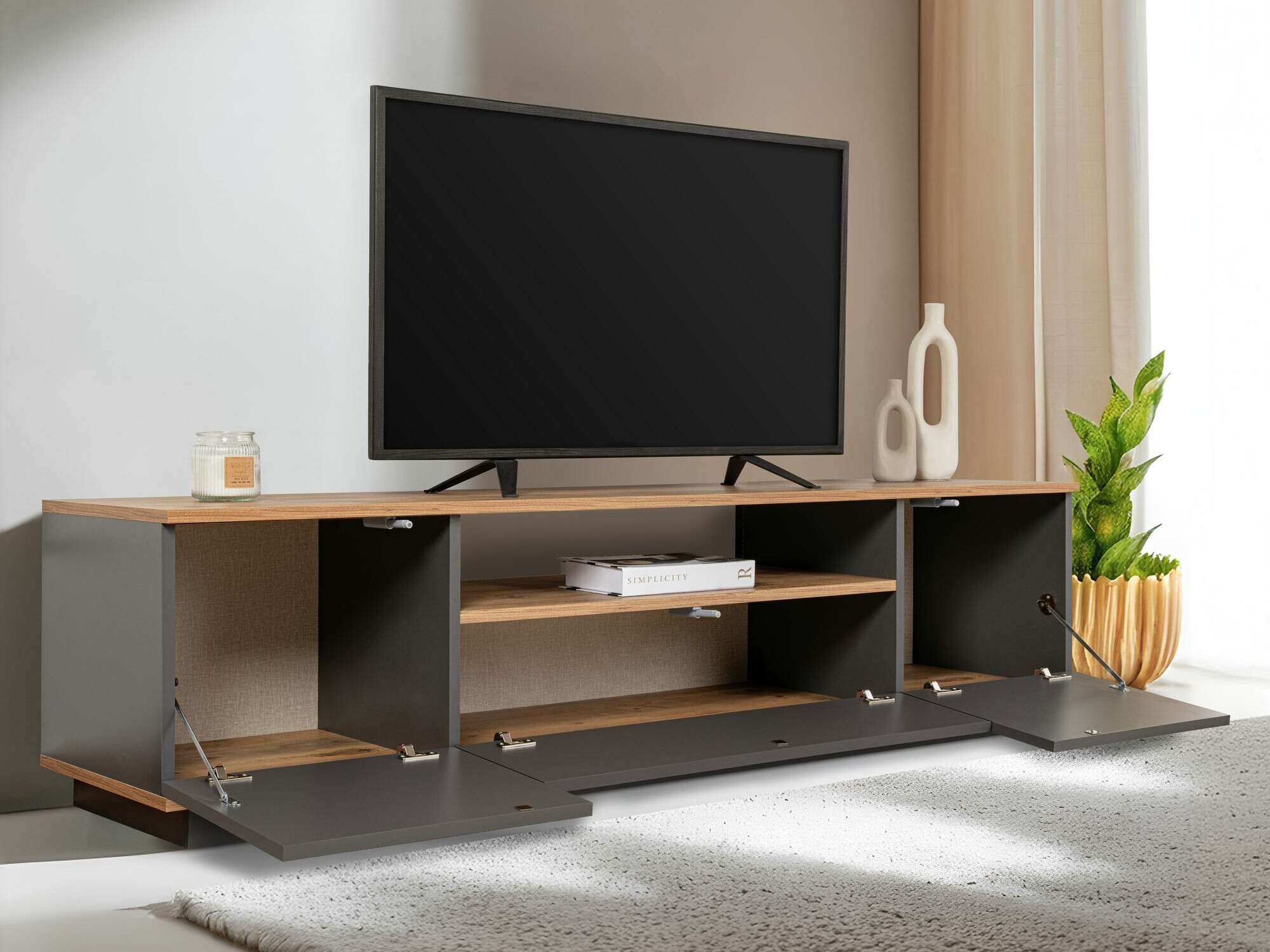 TV komoda Kailua 2405 (Antracit)