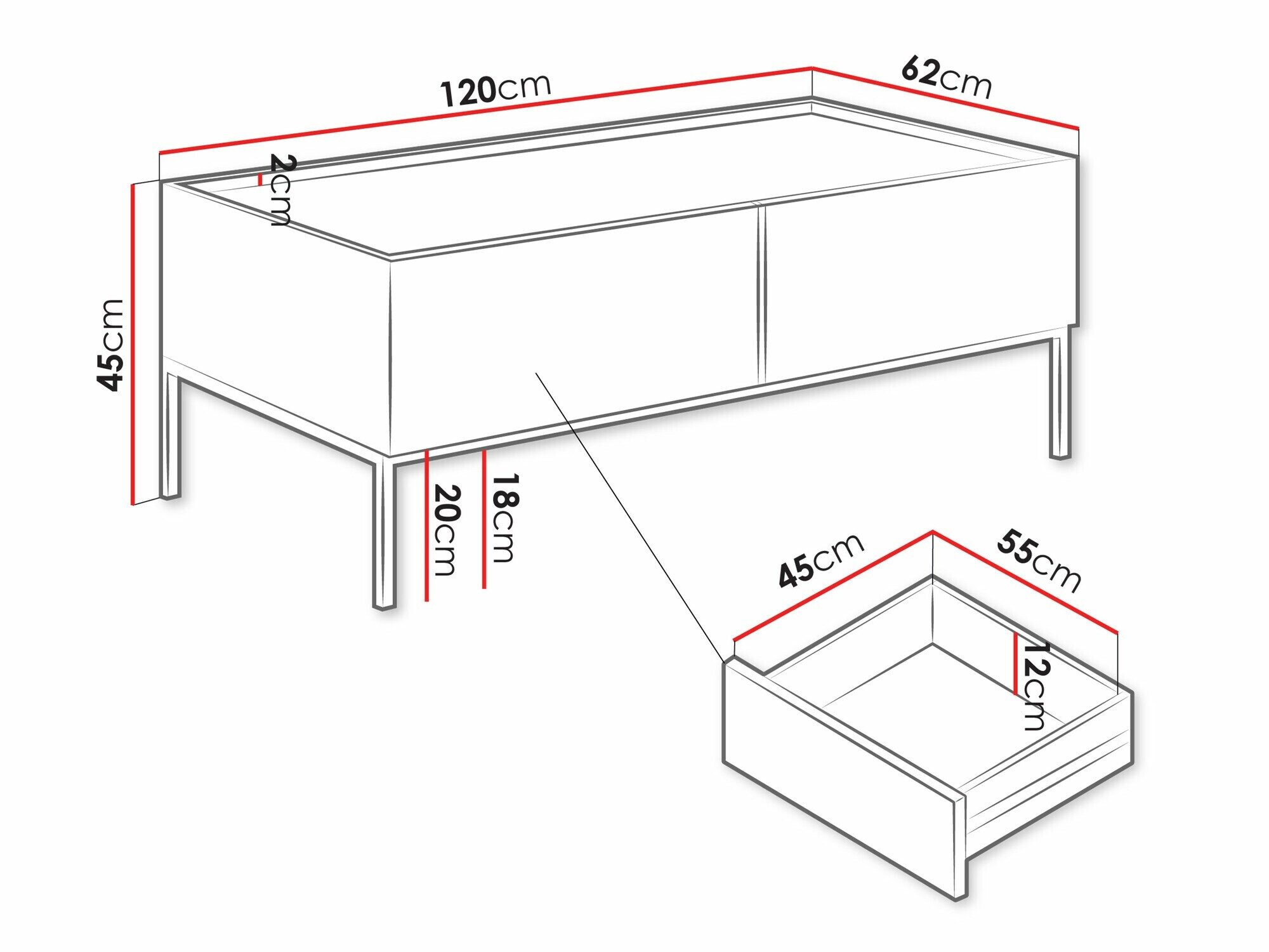 Stočić za kafu Lunole 104 (Kašmir)