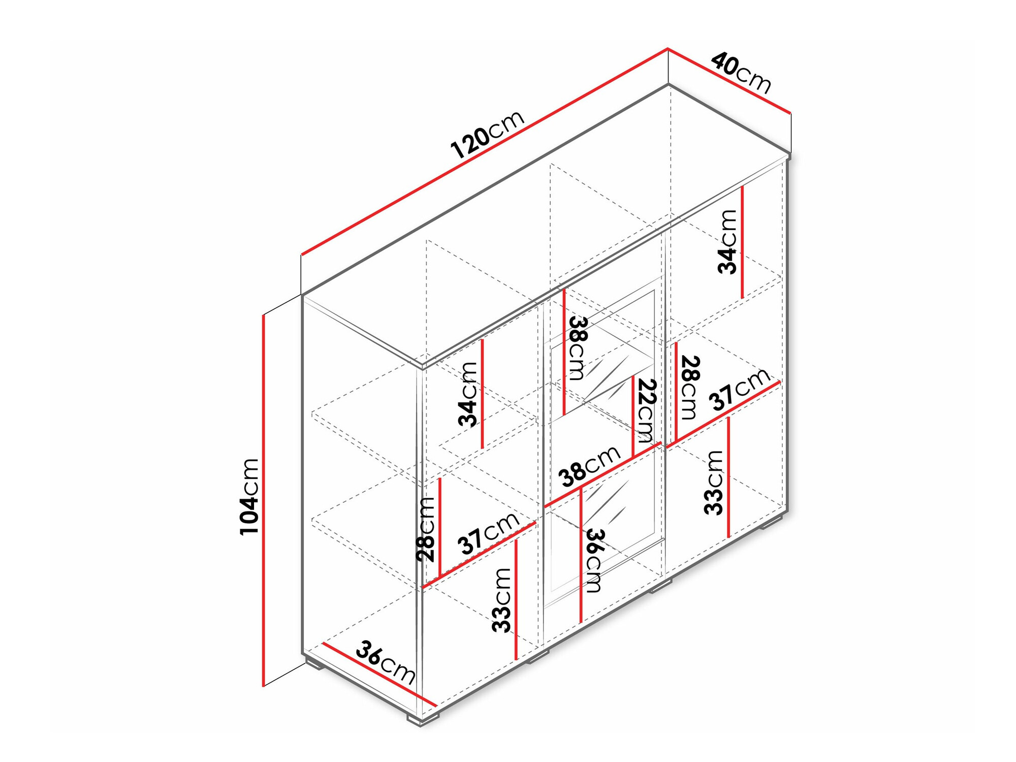 Ormarić Sarasota 186 (Вотан храст)