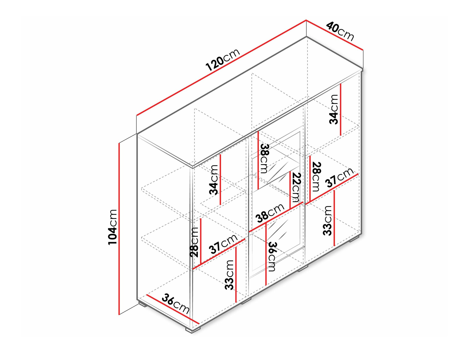Ormarić Sarasota 186 (Вотан храст)