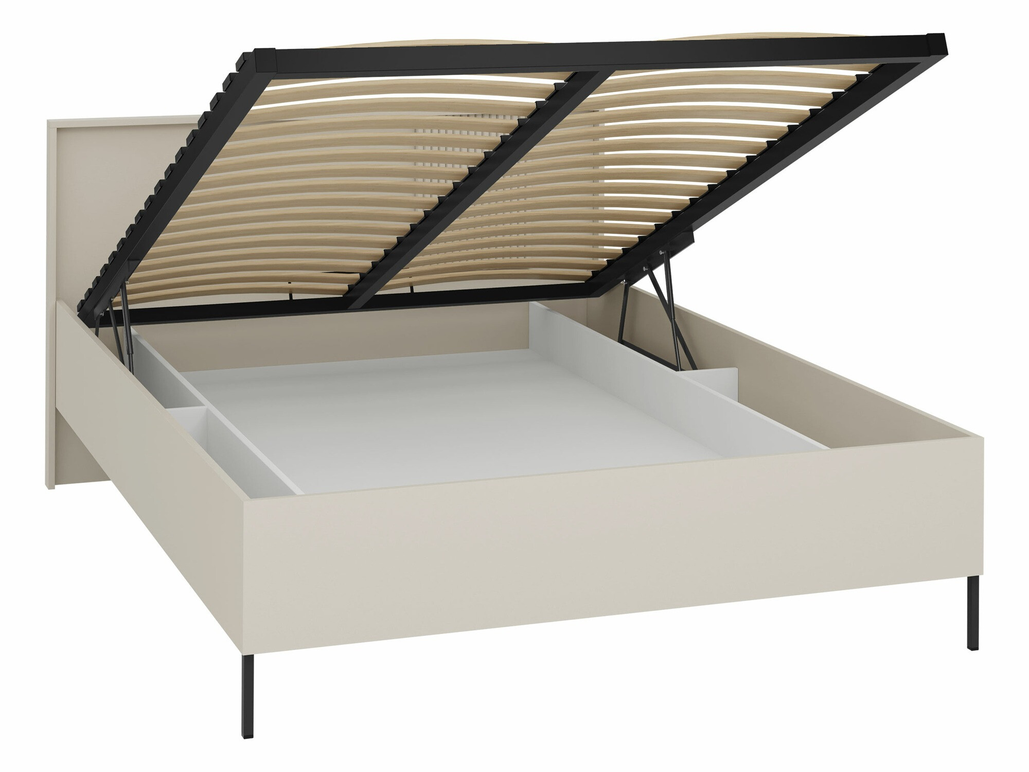 Set spavaća soba Lunole 111 (Zanatski hrast + Crno)