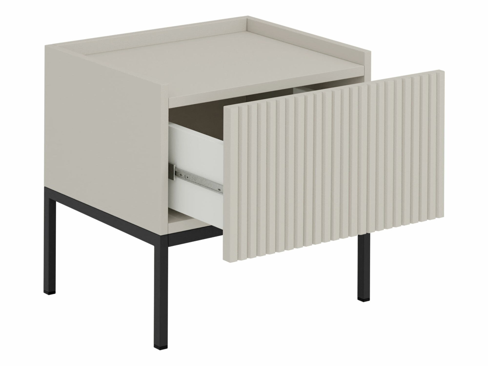 Set spavaća soba Lunole 111 (Zanatski hrast + Crno)