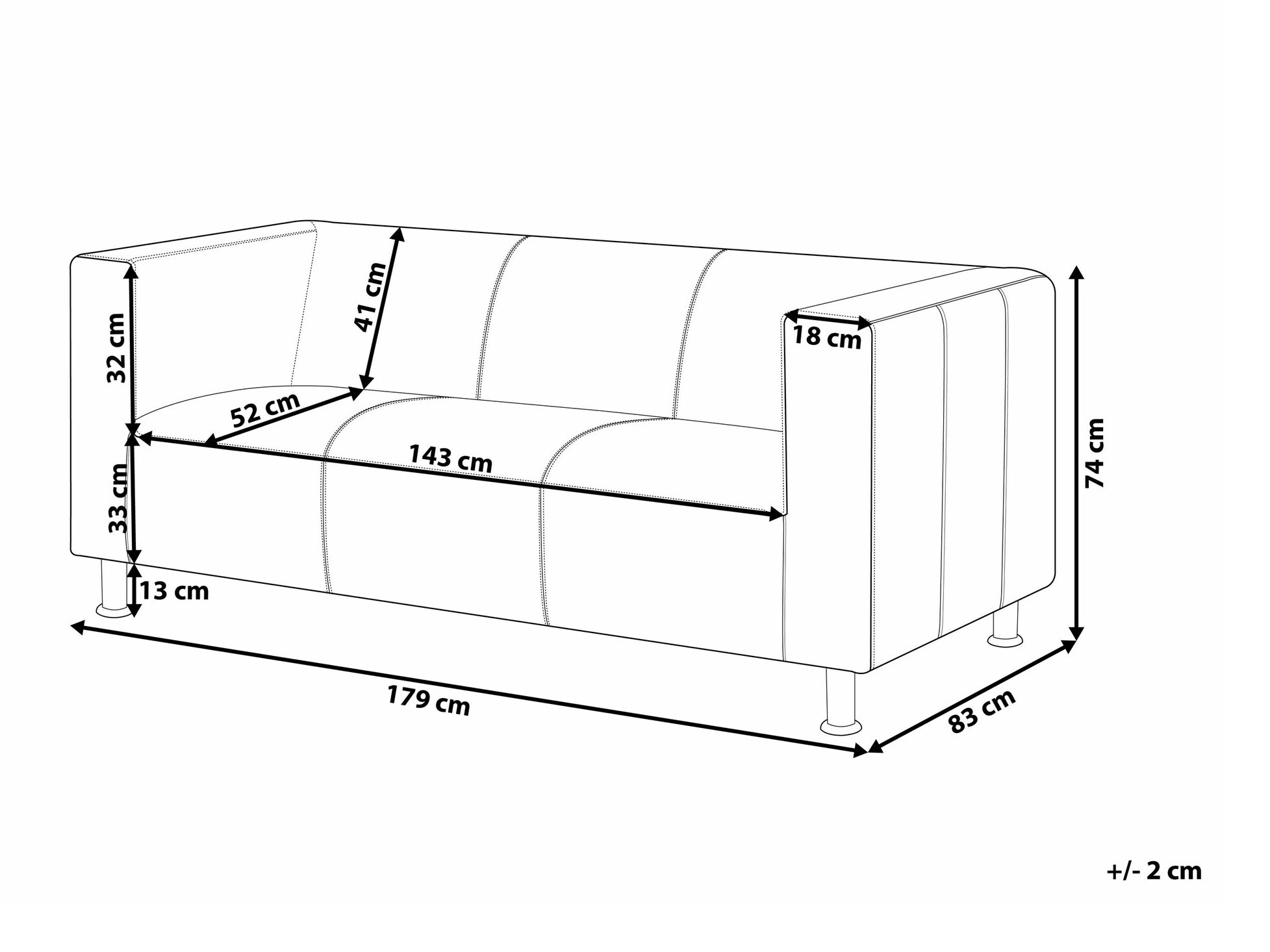 Sofa Berwyn 2545 (Belo)