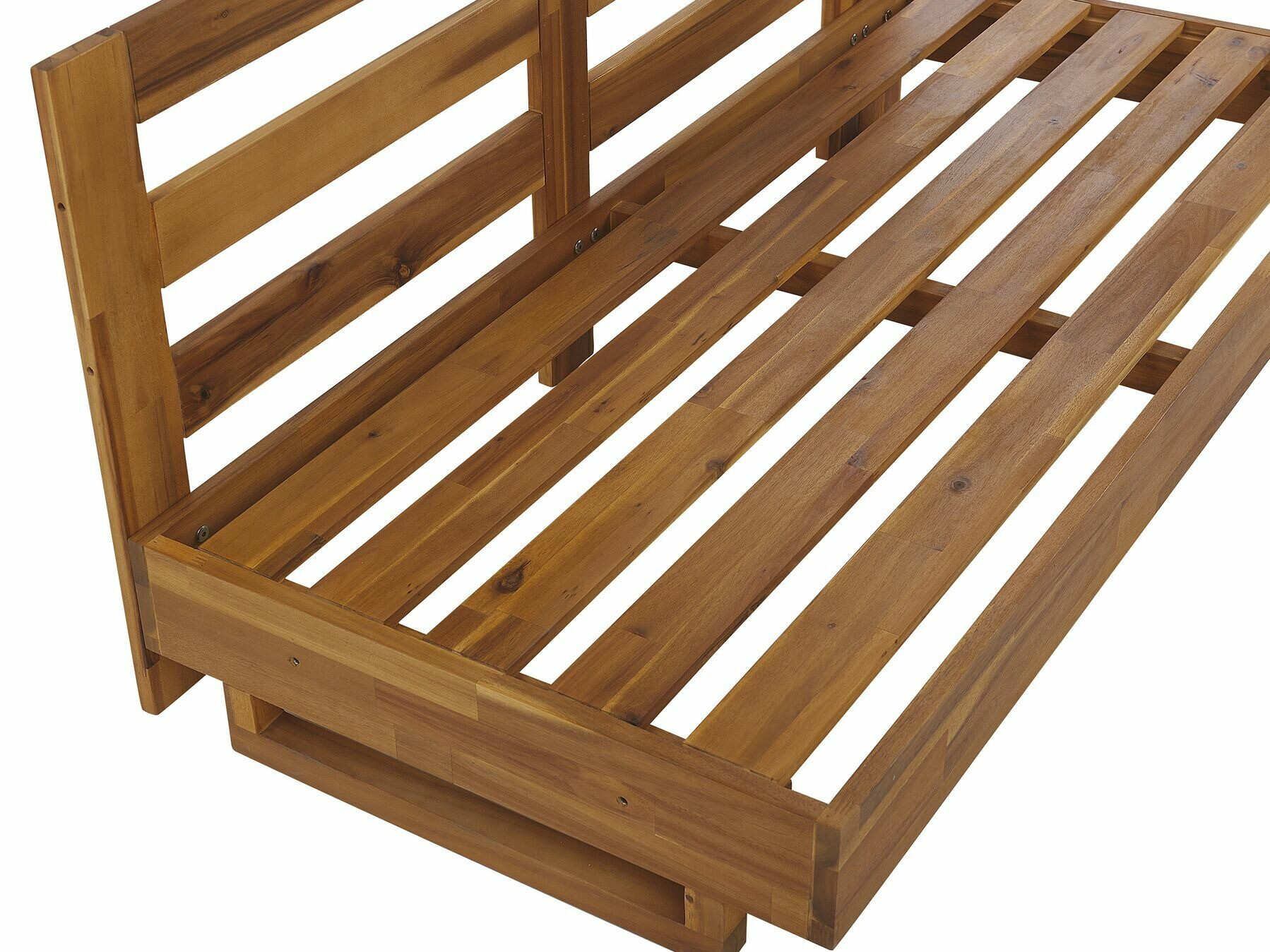 Baštenska sofa Berwyn 2548 (Belo + Svetlo drvo)