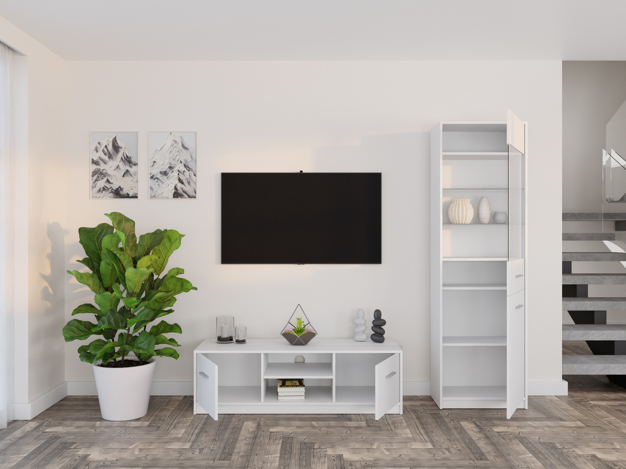 Set za dnevnu sobu Novsore 161 (Belo)