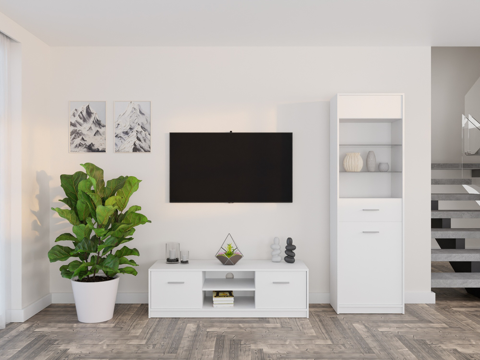 Set za dnevnu sobu Novsore 161 (Belo)