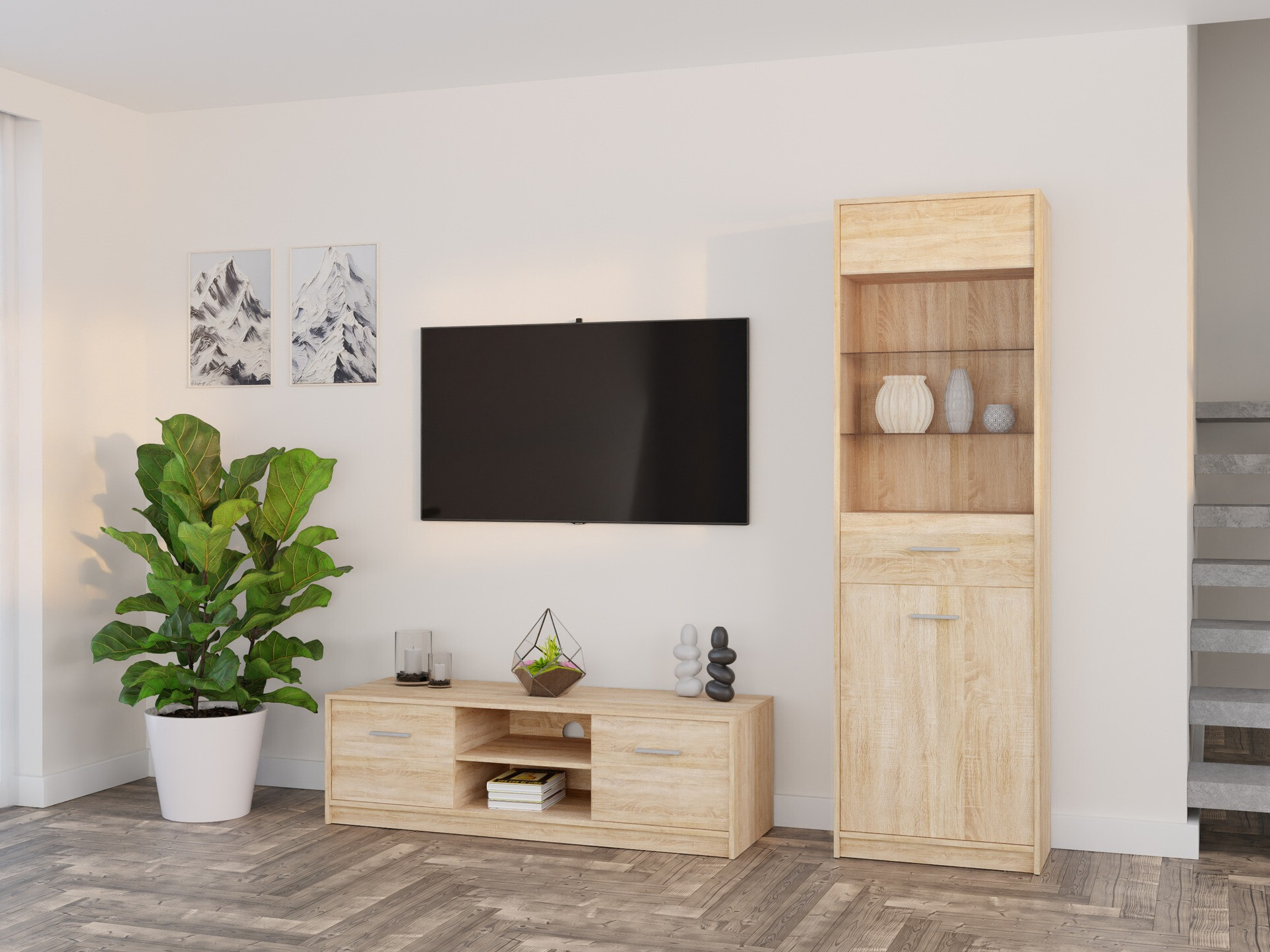 Set za dnevnu sobu Novsore 161 (Sonoma hrast)