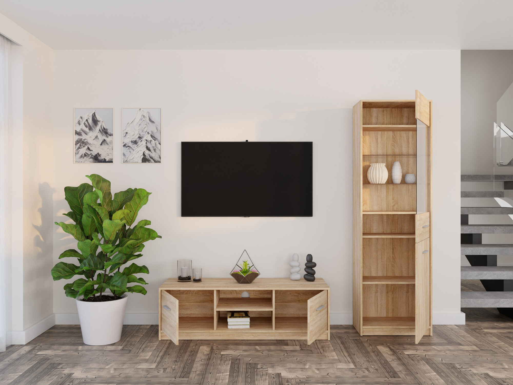 Set za dnevnu sobu Novsore 161 (Sonoma hrast)