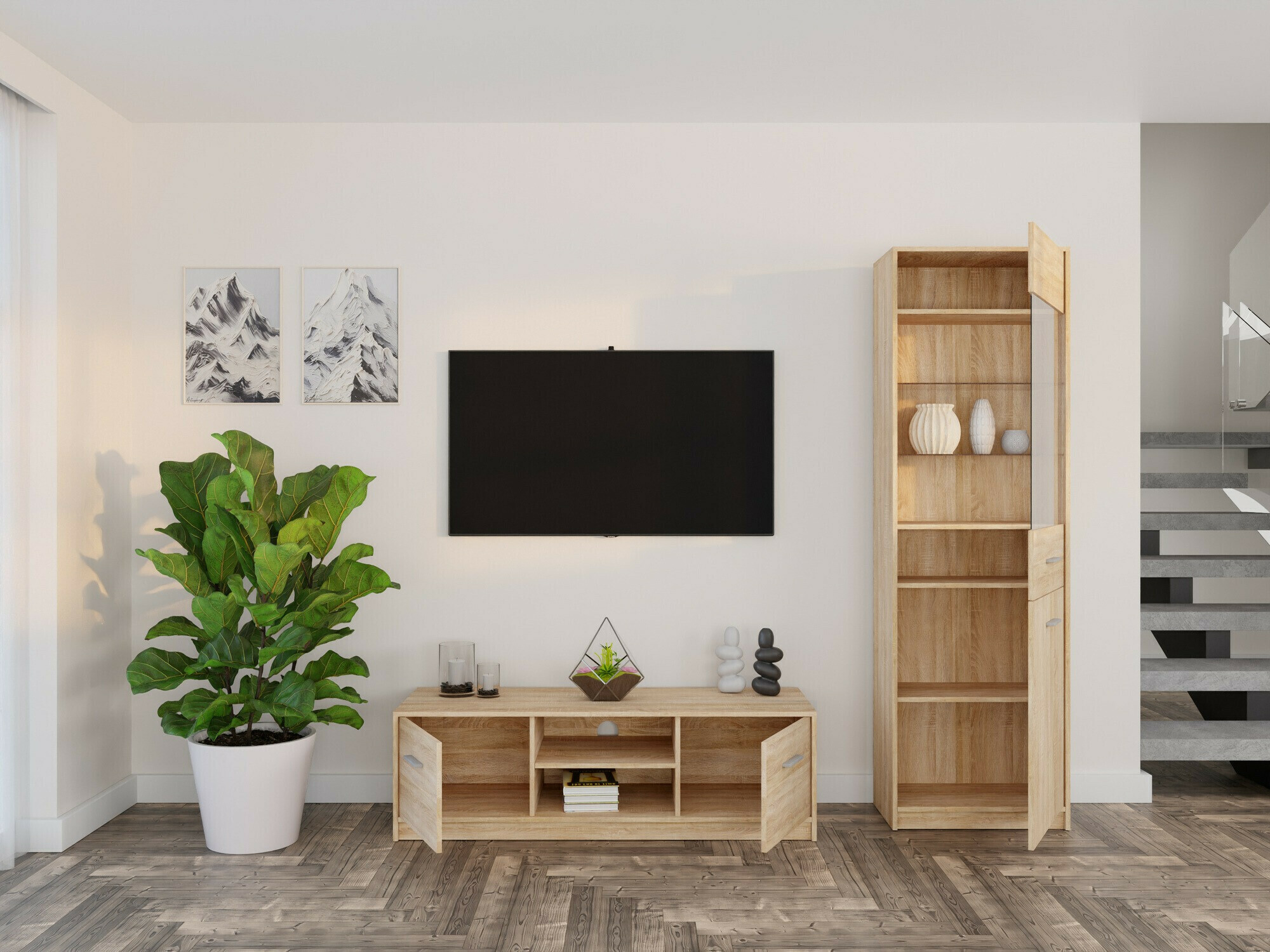 Set za dnevnu sobu Novsore 161 (Sonoma hrast)