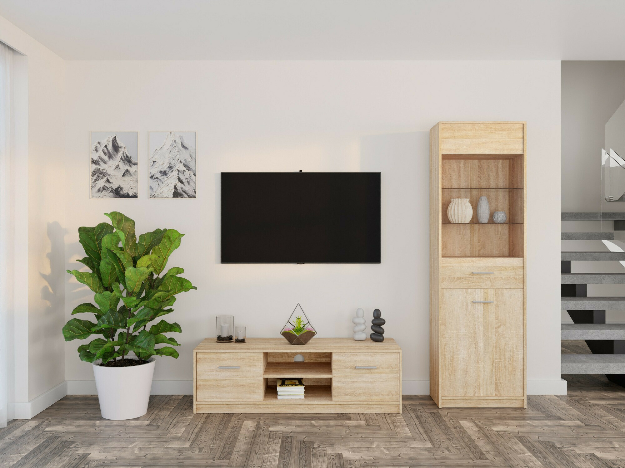 Set za dnevnu sobu Novsore 161 (Sonoma hrast)