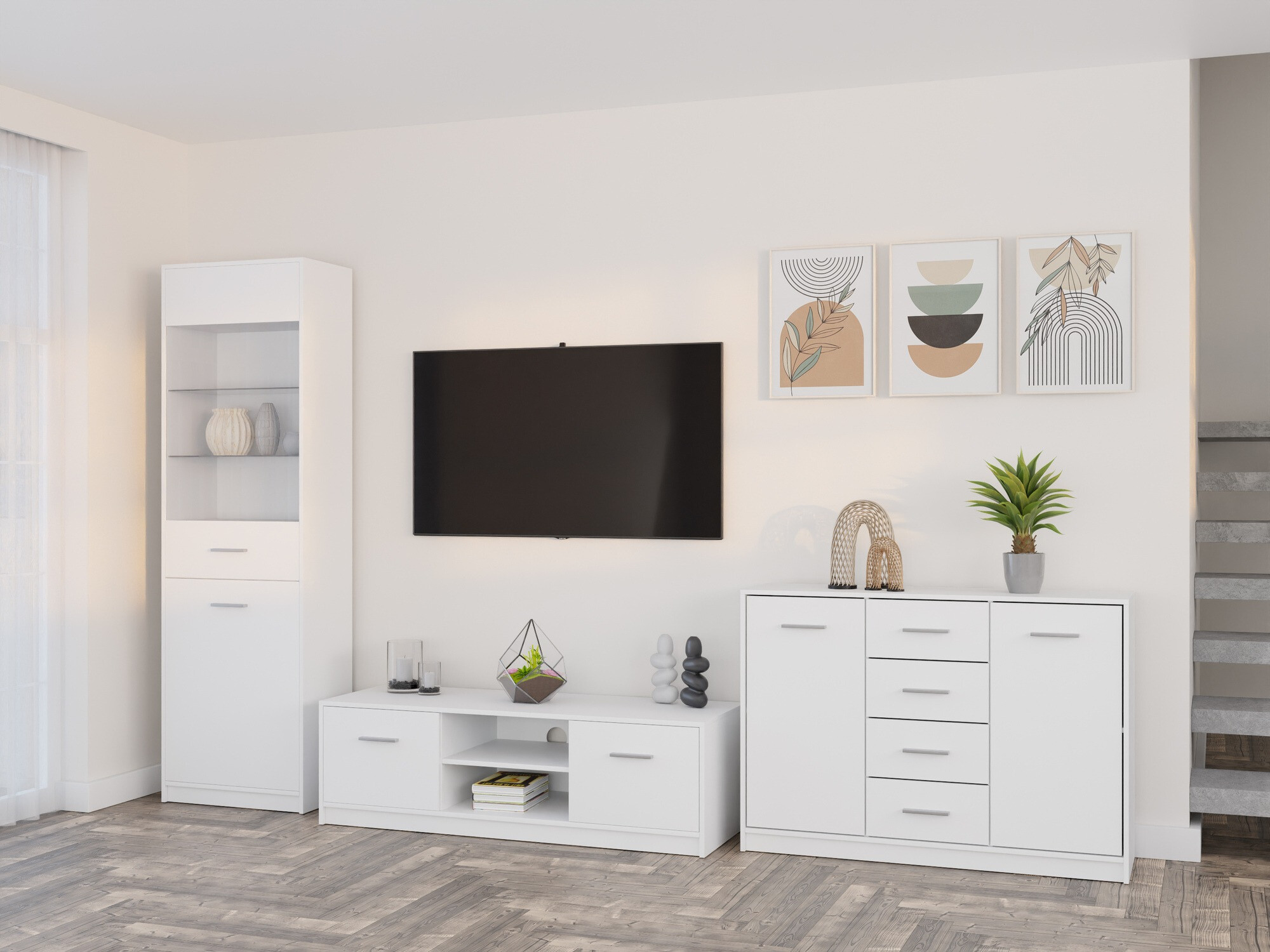 Set za dnevnu sobu Novsore 162 (Belo)