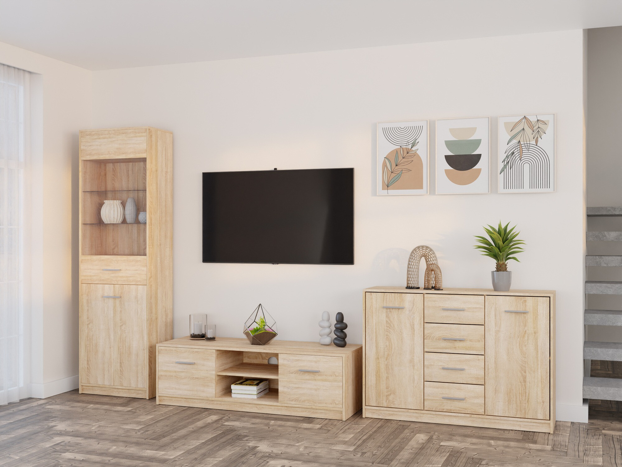 Set za dnevnu sobu Novsore 162 (Sonoma hrast)