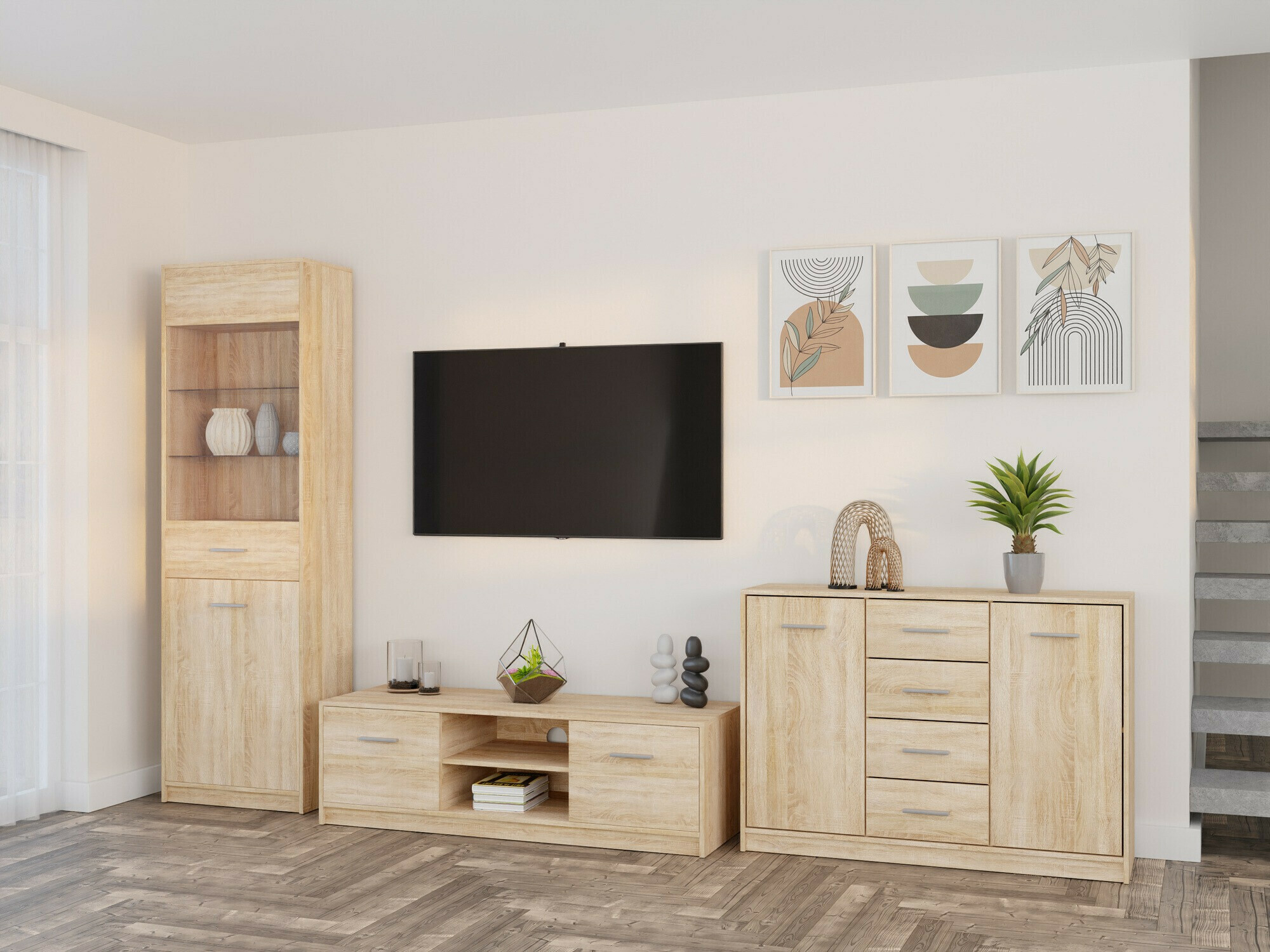 Set za dnevnu sobu Novsore 162 (Sonoma hrast)