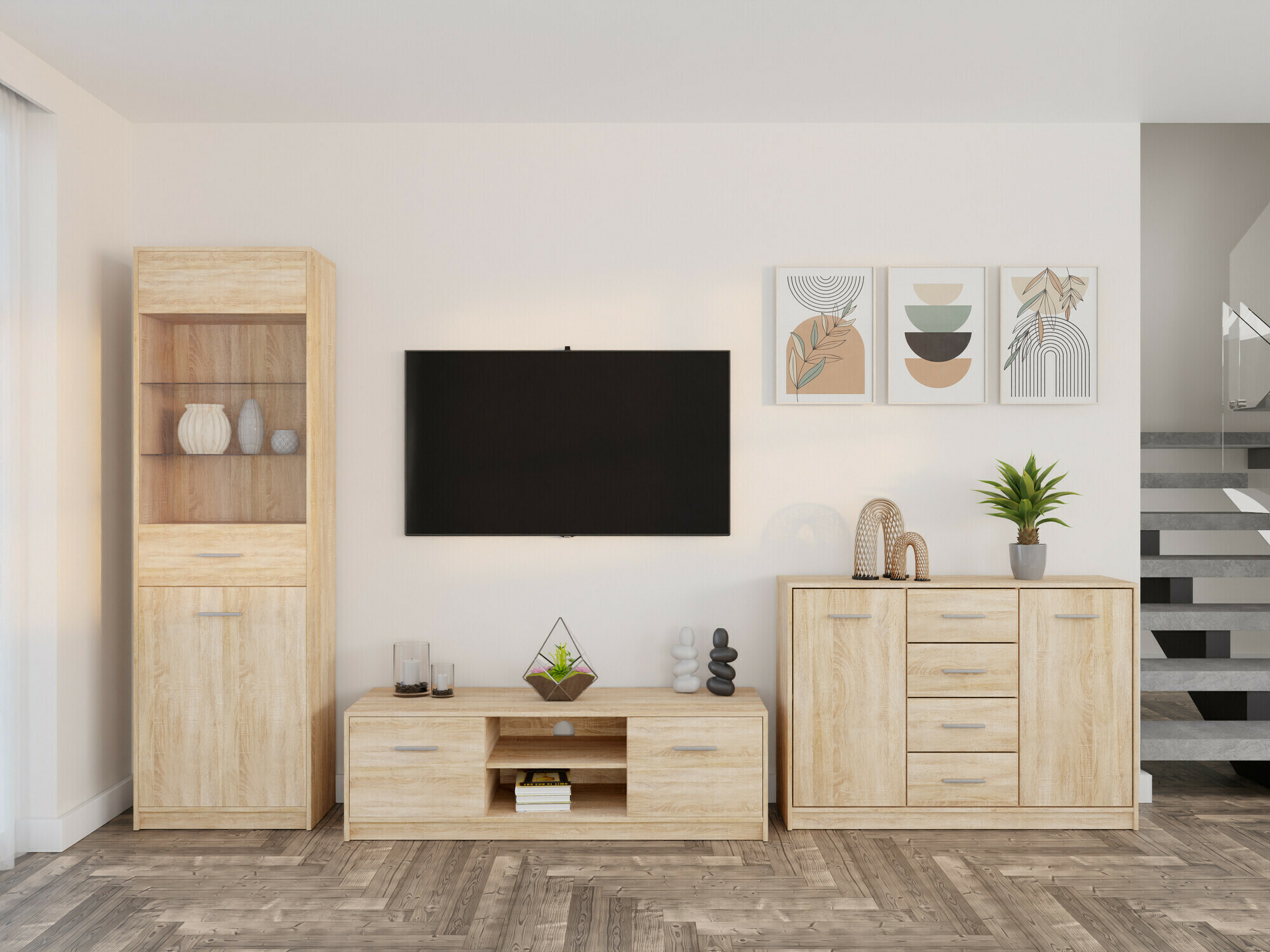 Set za dnevnu sobu Novsore 162 (Sonoma hrast)