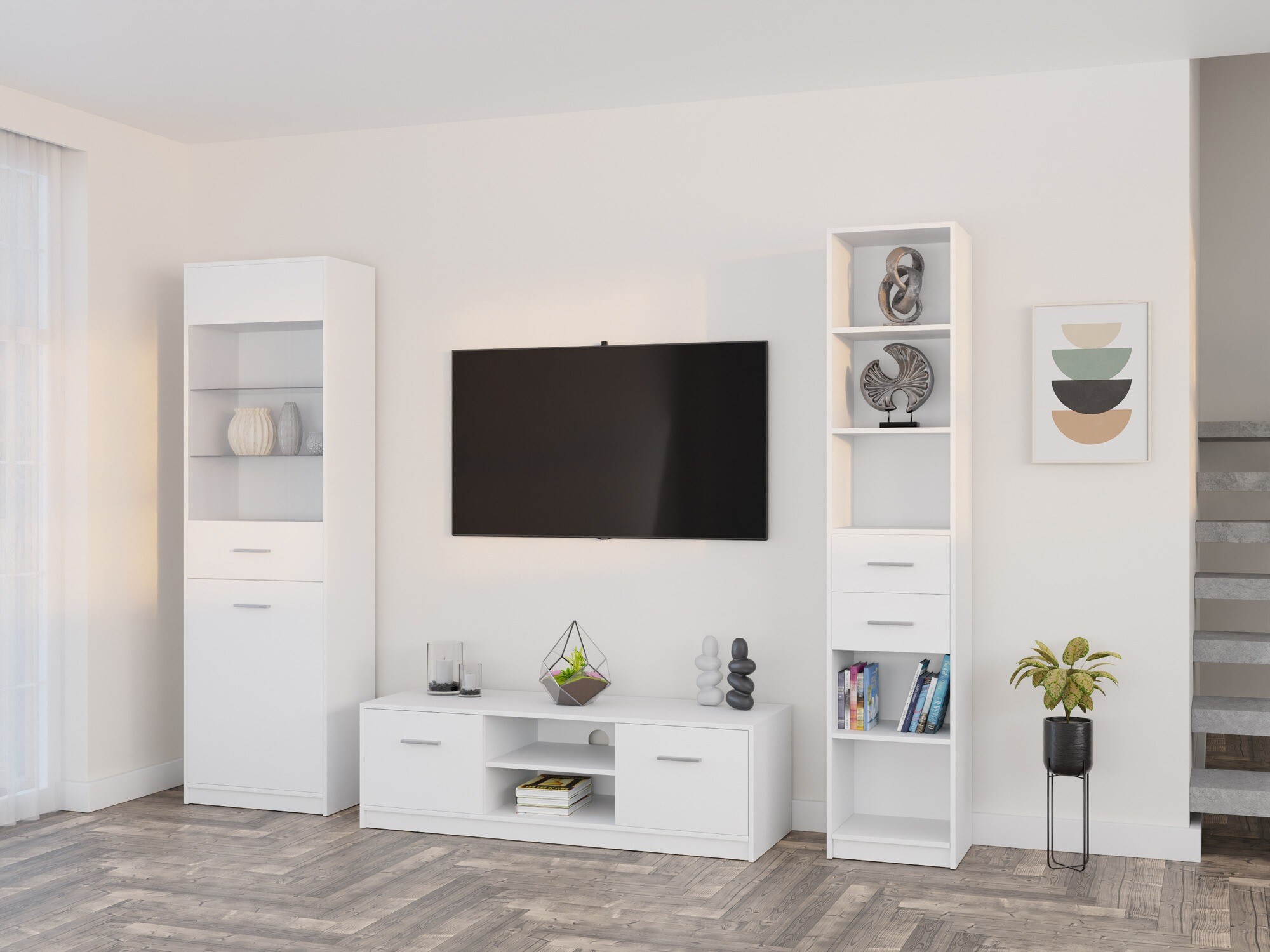 Set za dnevnu sobu Novsore 163 (Belo)