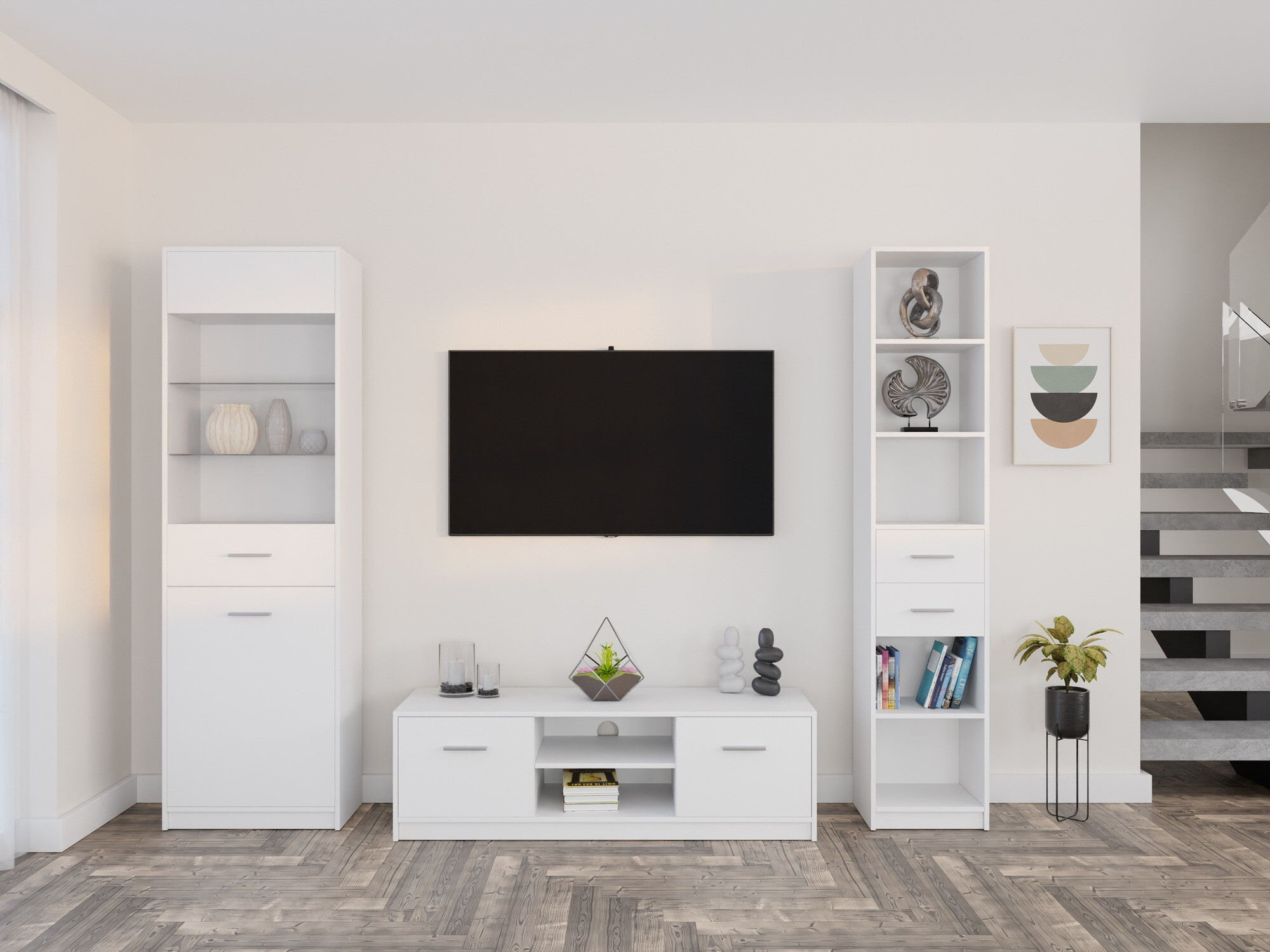 Set za dnevnu sobu Novsore 163 (Belo)