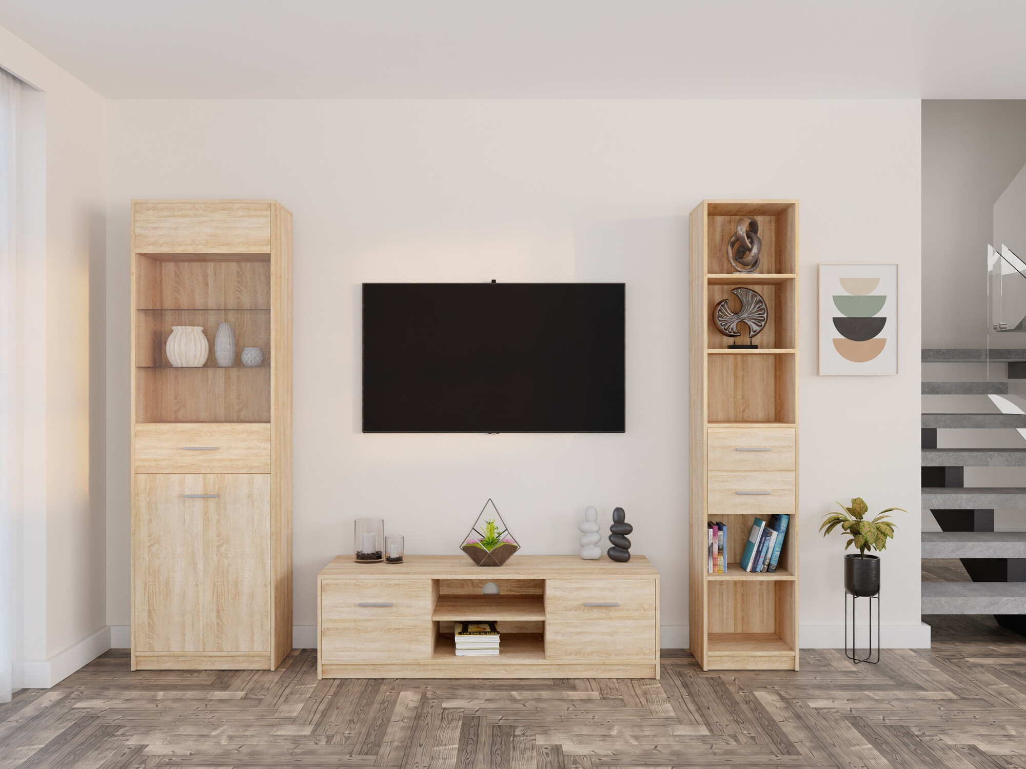 Set za dnevnu sobu Novsore 163 (Sonoma hrast)