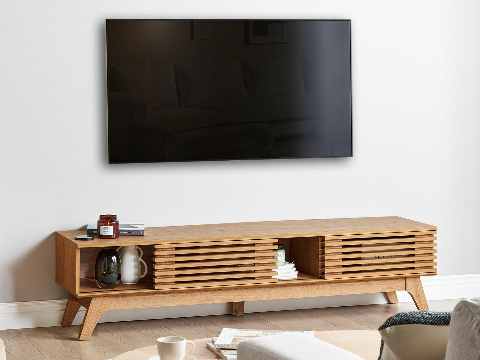 TV komoda Berwyn 2554 (Smeđa)