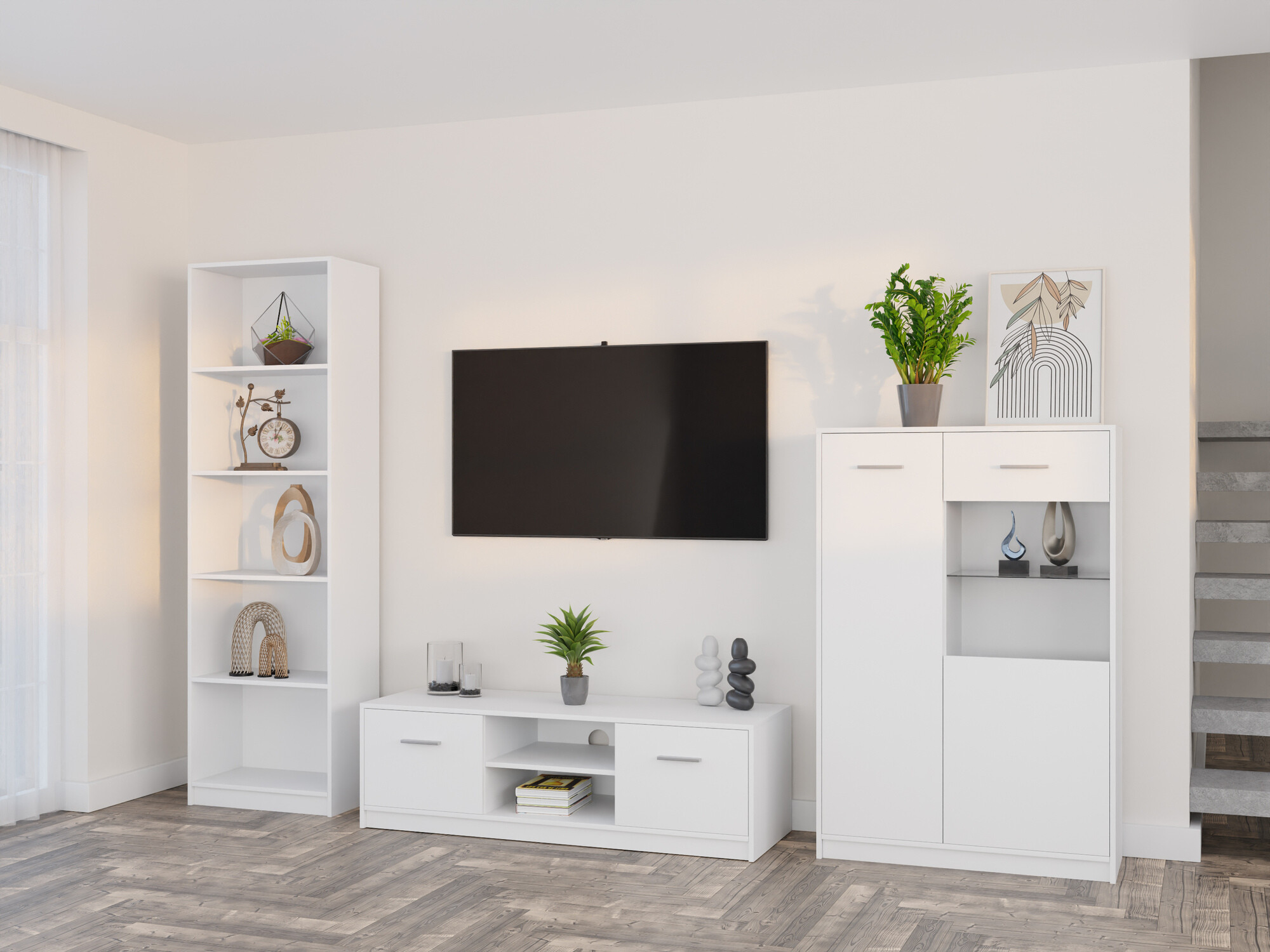 Set za dnevnu sobu Novsore 164 (Belo)