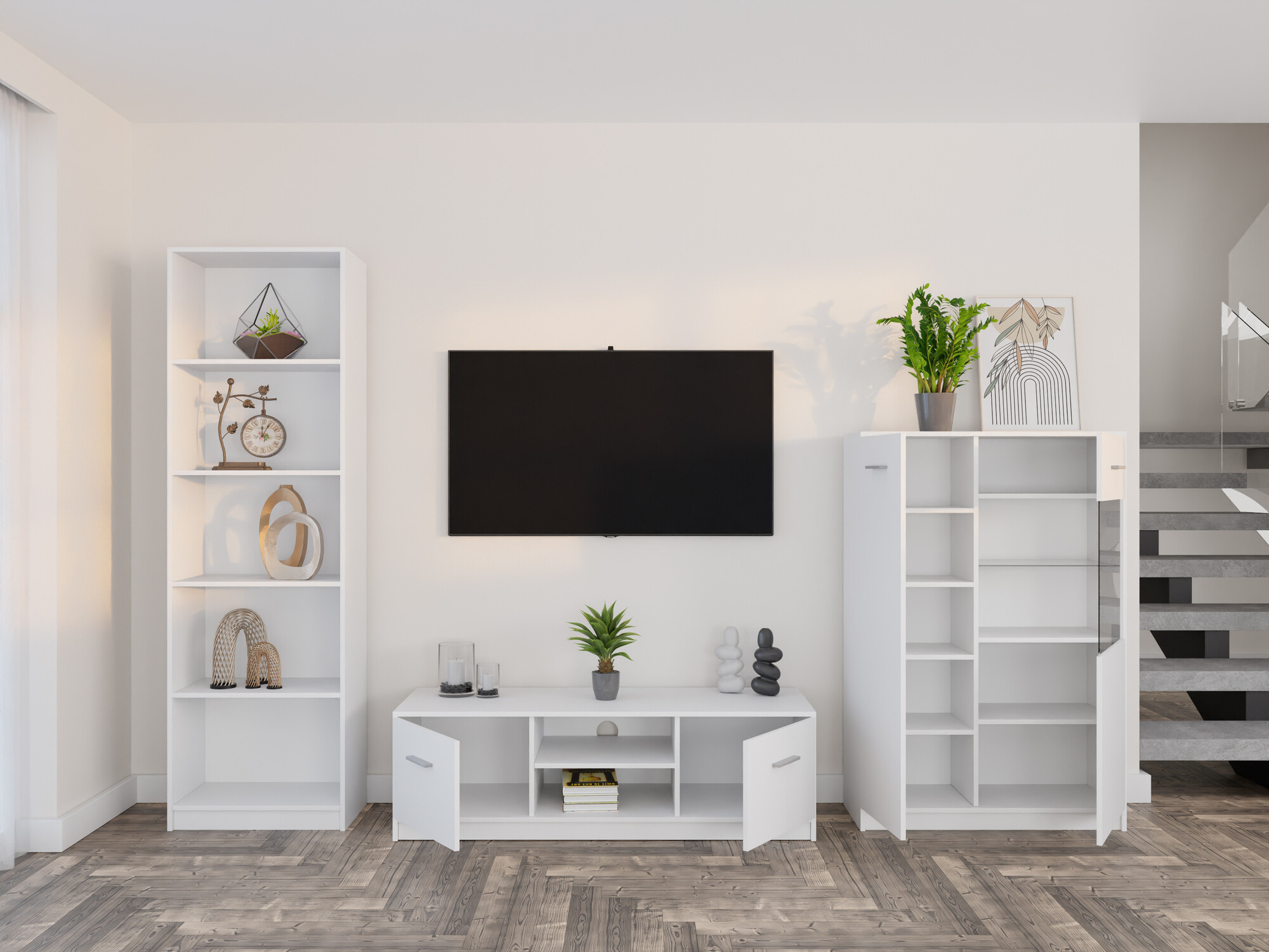 Set za dnevnu sobu Novsore 164 (Belo)