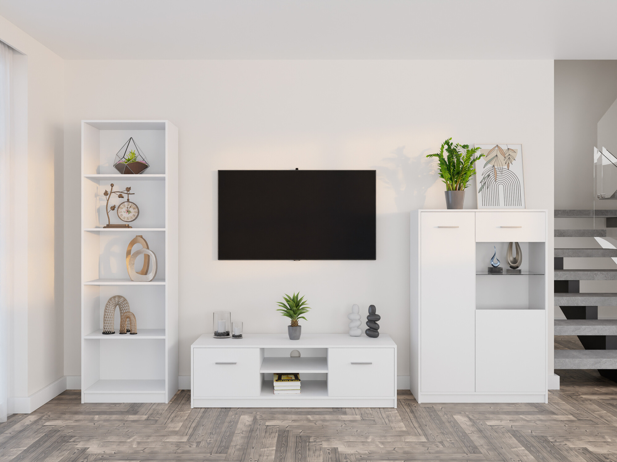 Set za dnevnu sobu Novsore 164 (Belo)