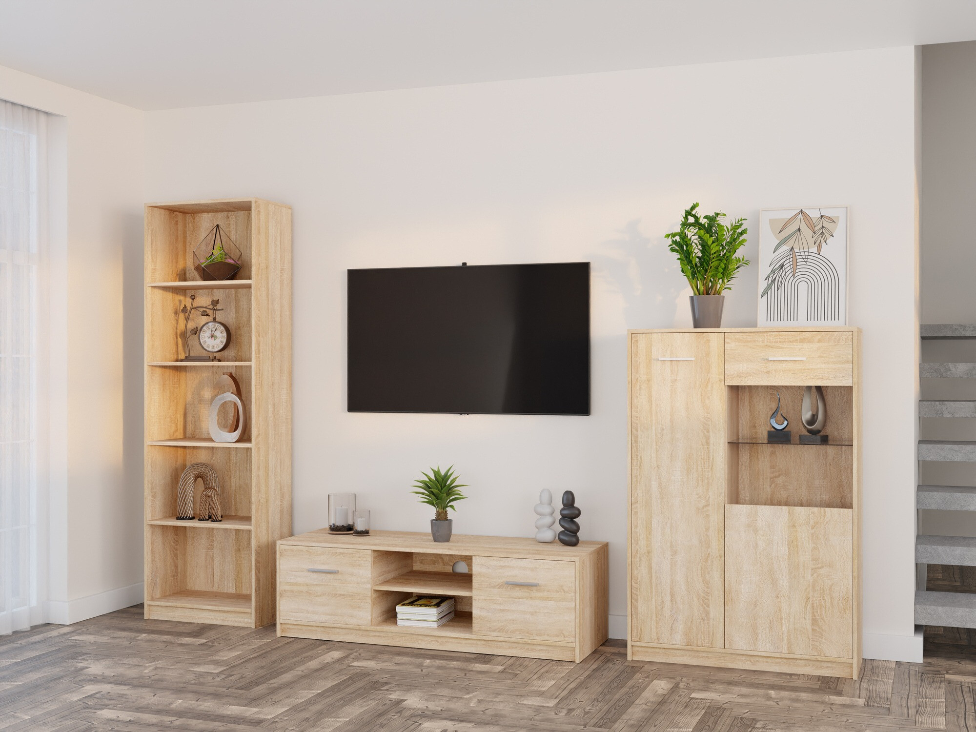 Set za dnevnu sobu Novsore 164 (Sonoma hrast)