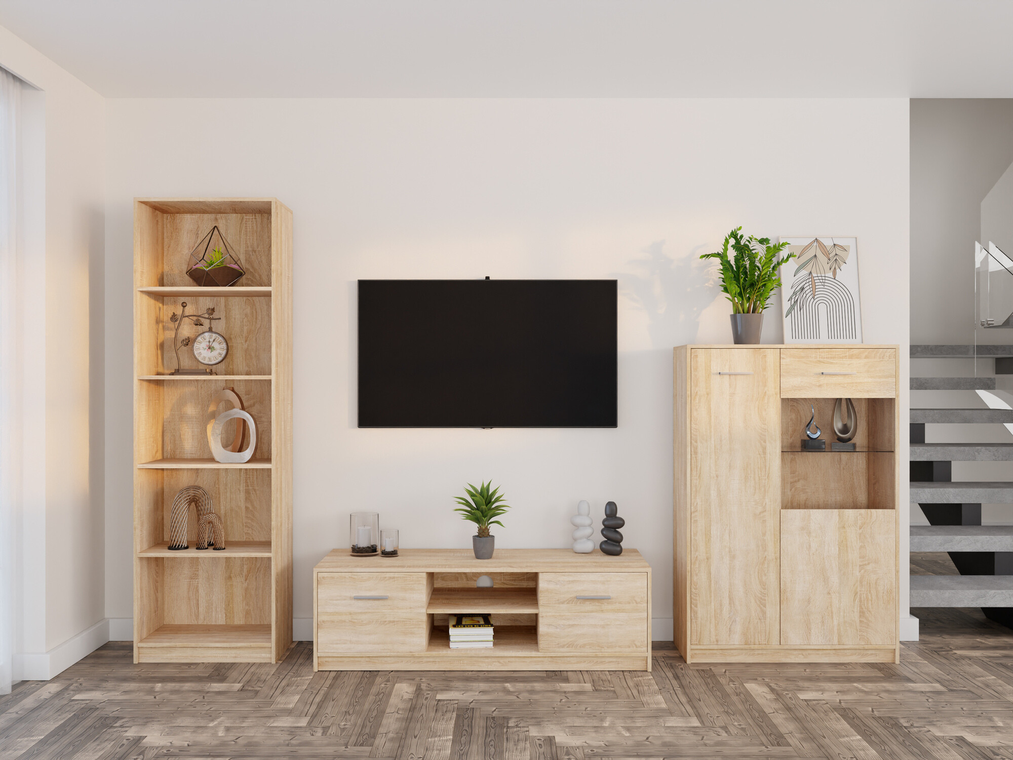 Set za dnevnu sobu Novsore 164 (Sonoma hrast)