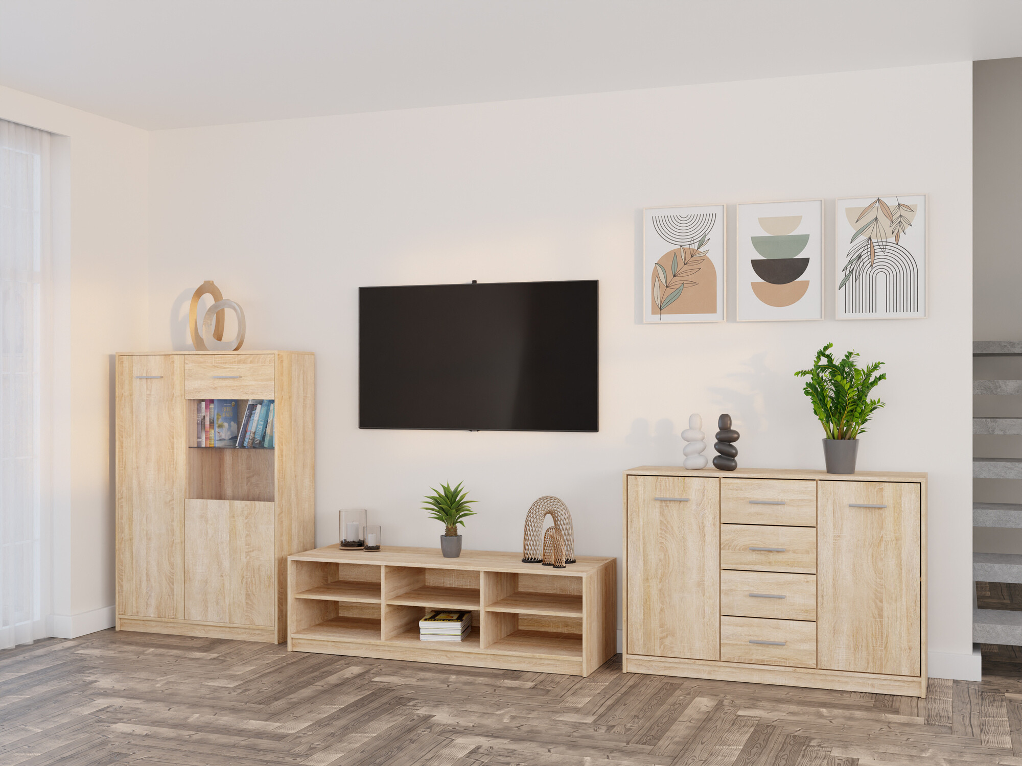 Set za dnevnu sobu Novsore 165 (Sonoma hrast)