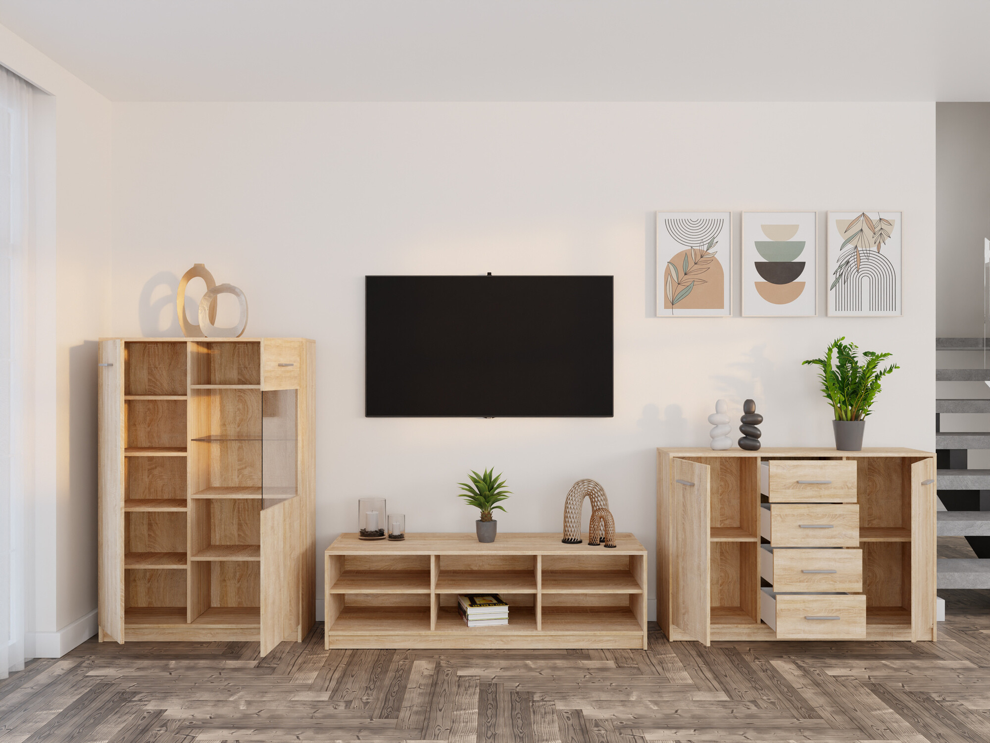 Set za dnevnu sobu Novsore 165 (Sonoma hrast)