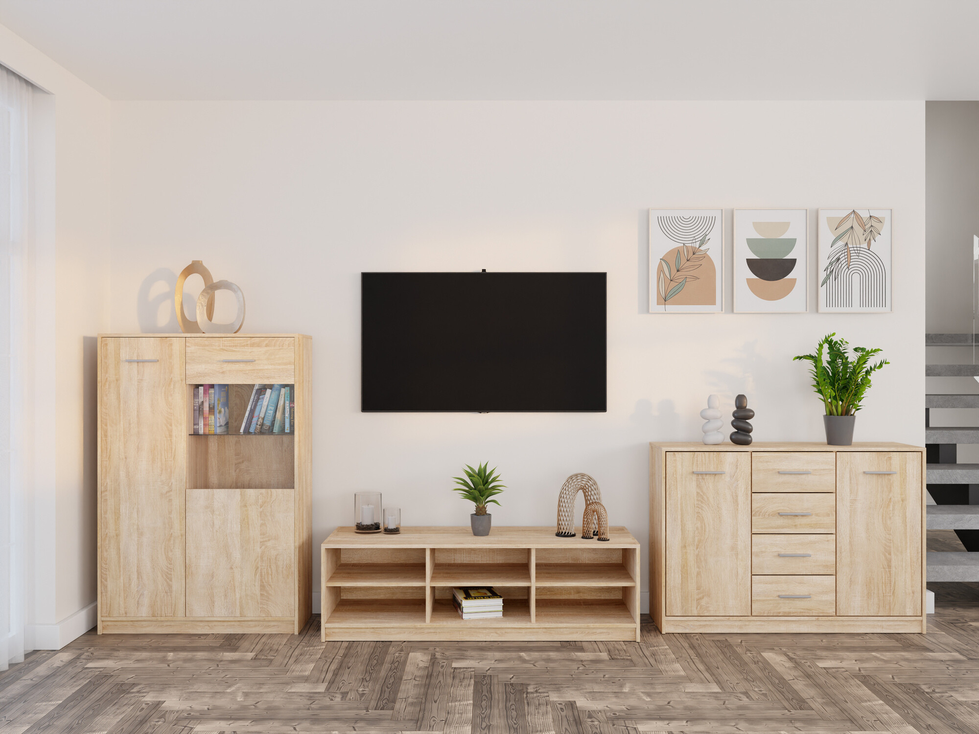 Set za dnevnu sobu Novsore 165 (Sonoma hrast)