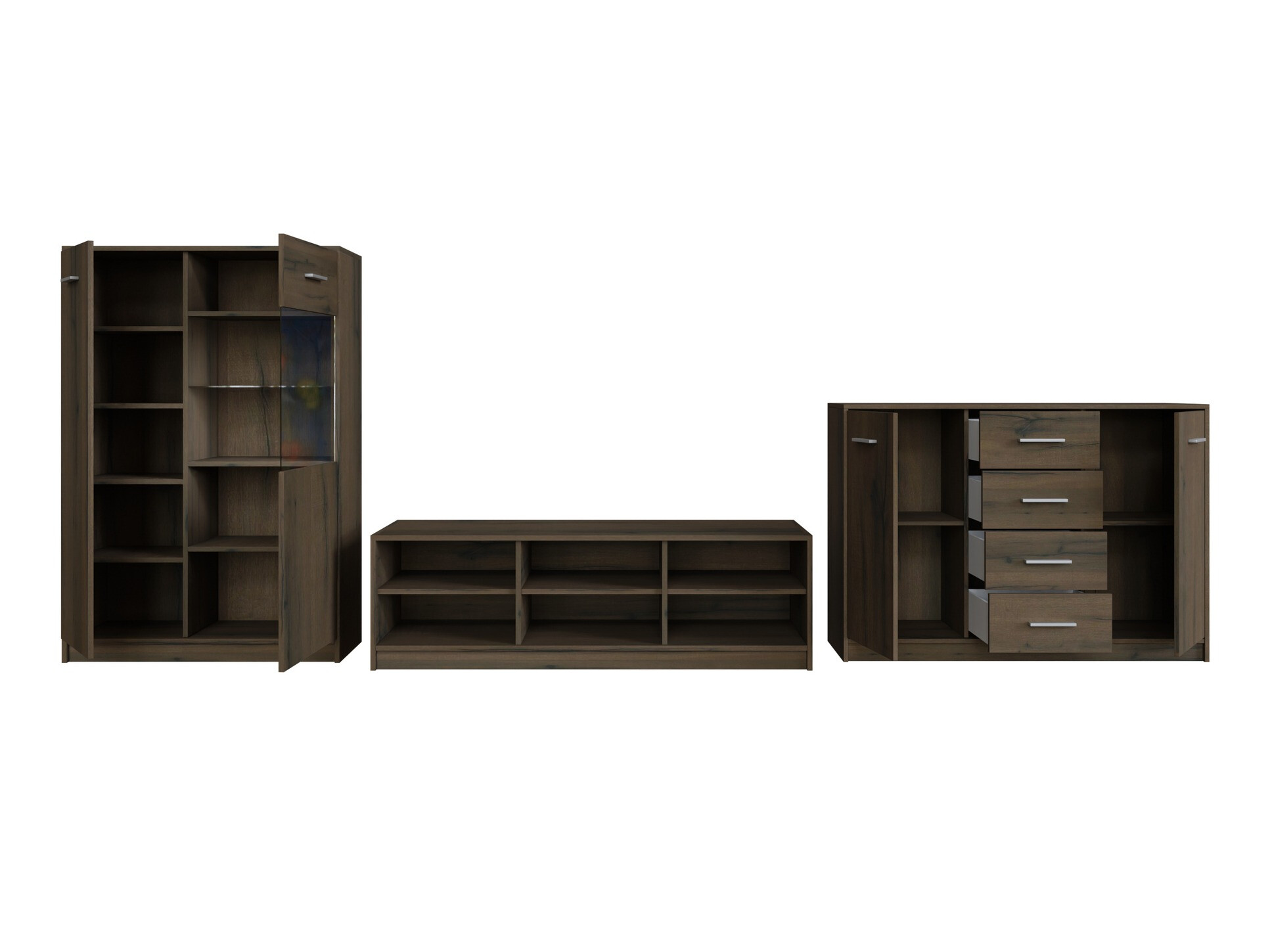 Set za dnevnu sobu Novsore 165 (Tamni hrast)