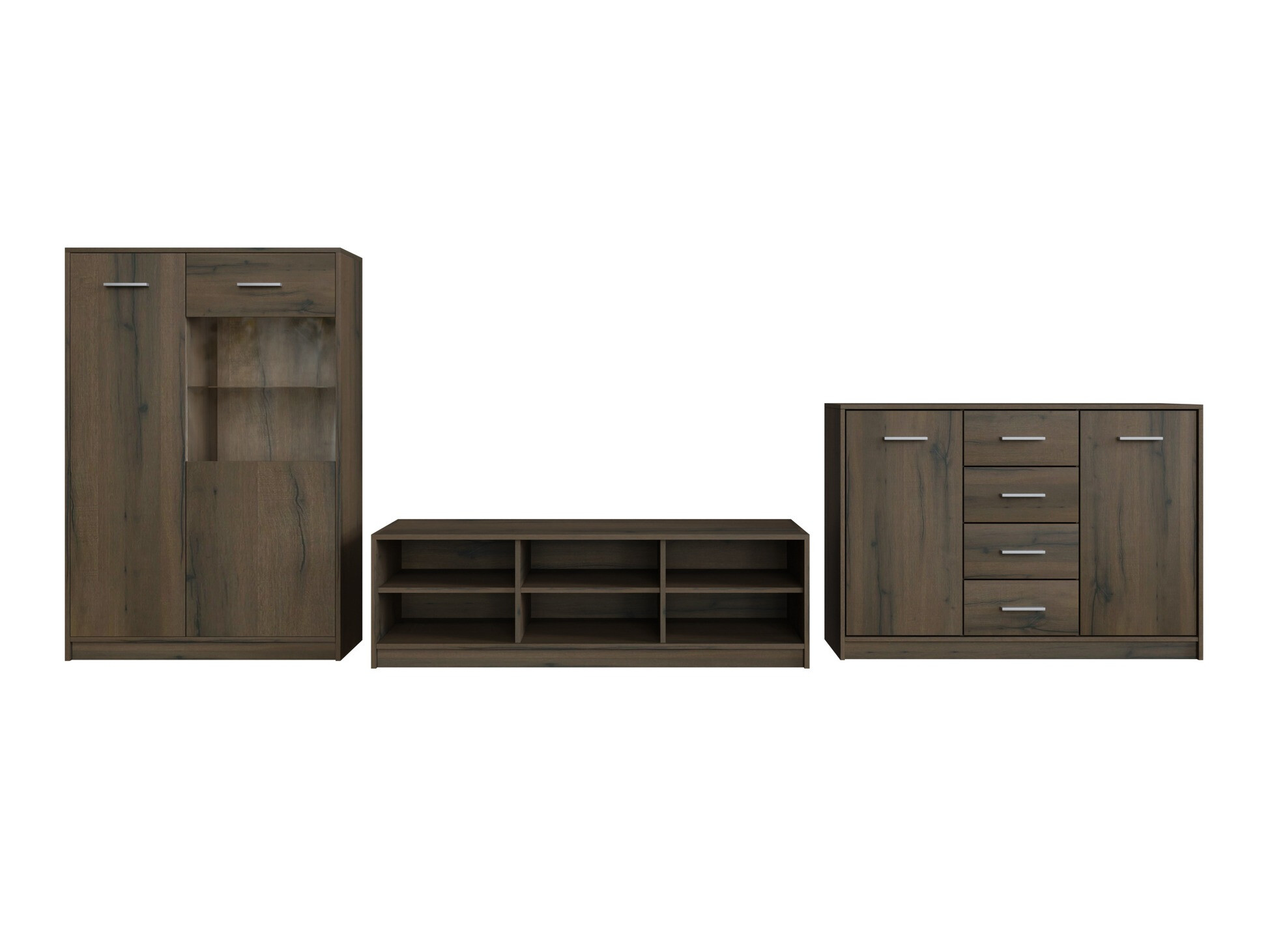 Set za dnevnu sobu Novsore 165 (Tamni hrast)