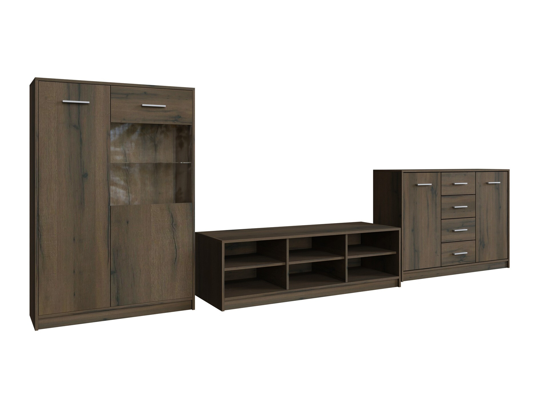 Set za dnevnu sobu Novsore 165 (Tamni hrast)