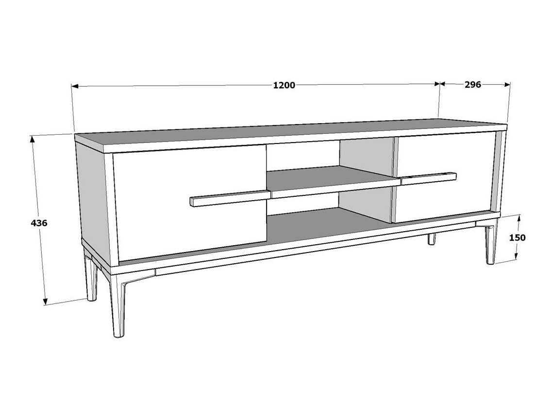 TV komoda Kailua 2449 (Hrast)