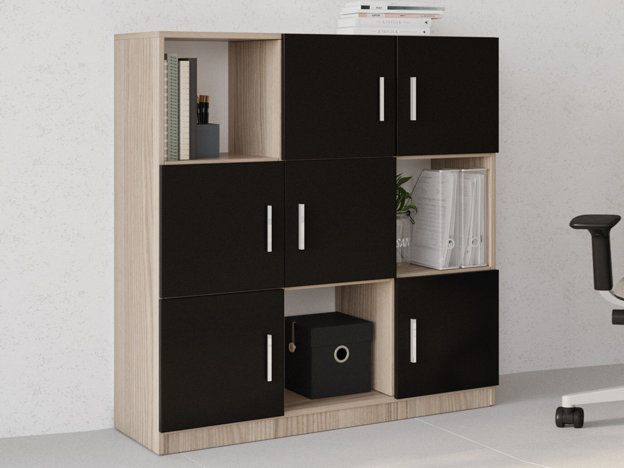 Ormarić Kailua 2422 (Crno + Hrast)