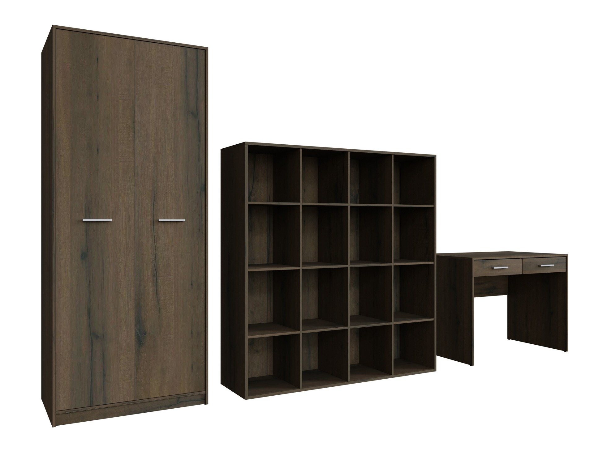 Set za kućnu kancelariju Novsore 166 (Tamni hrast)