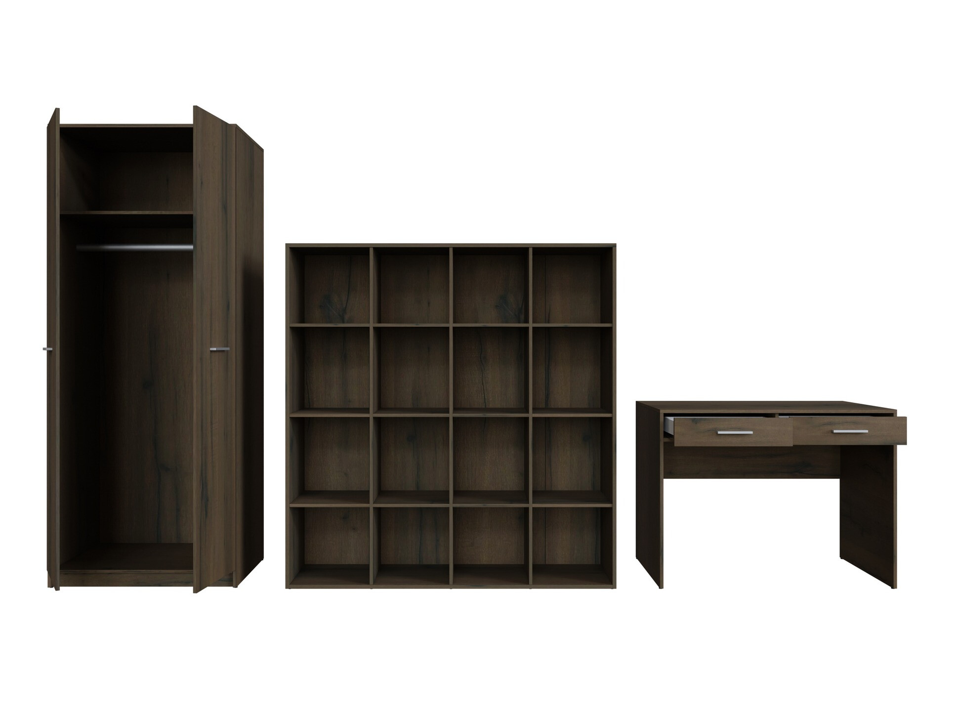 Set za kućnu kancelariju Novsore 166 (Tamni hrast)