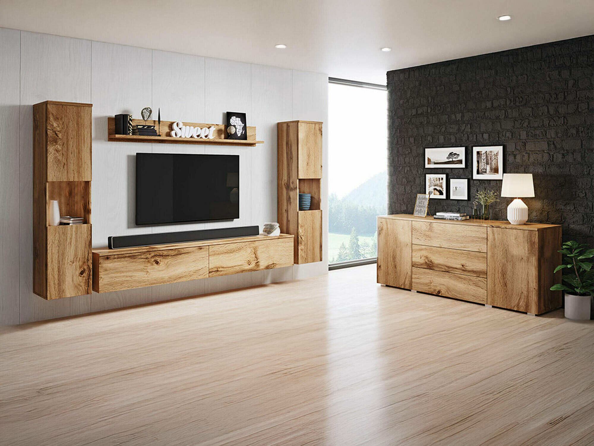 Set za dnevnu sobu Sarasota 133 (Вотан храст)