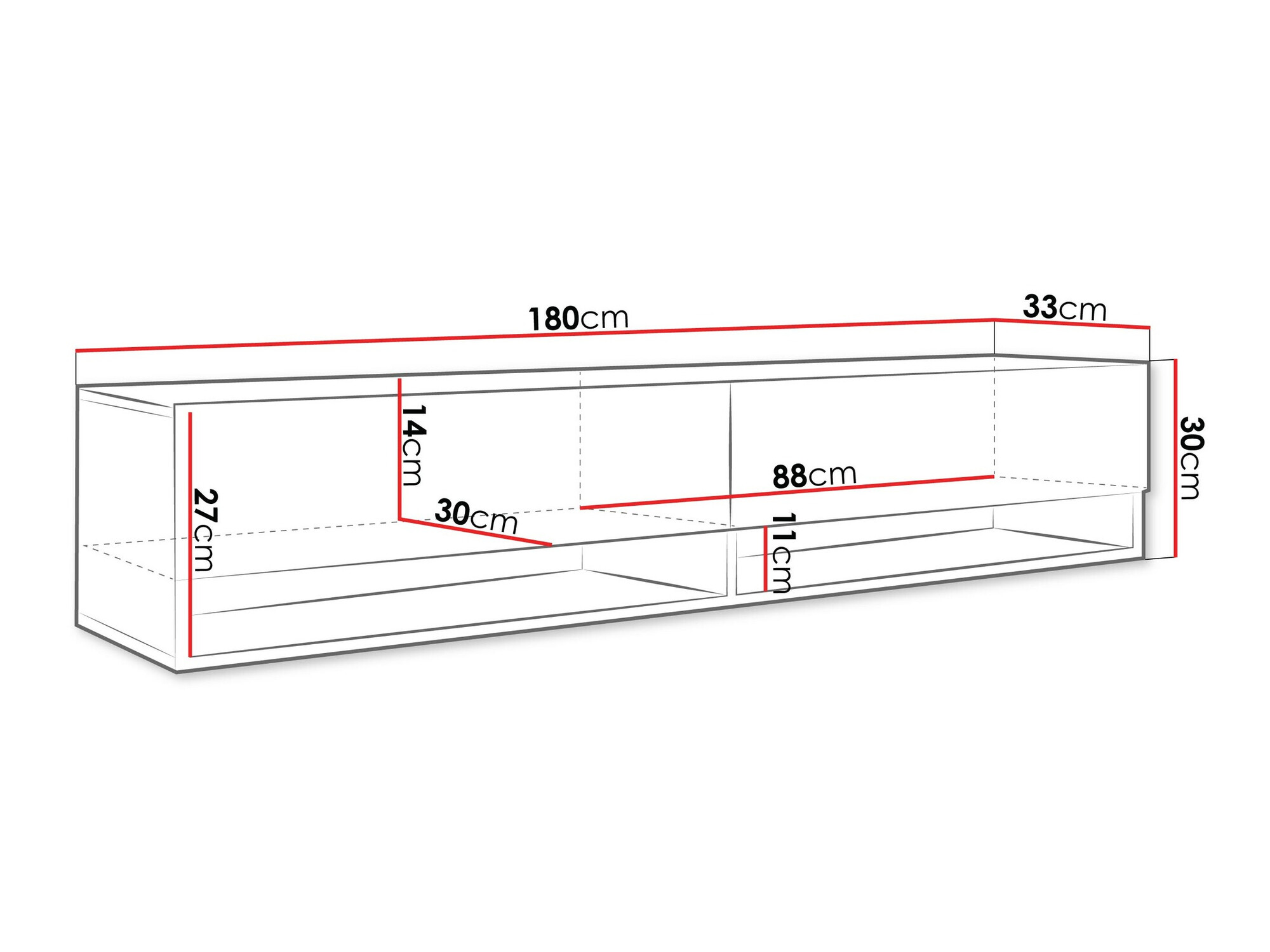 TV sto Sarasota 119 (Graphite + Вотан храст)