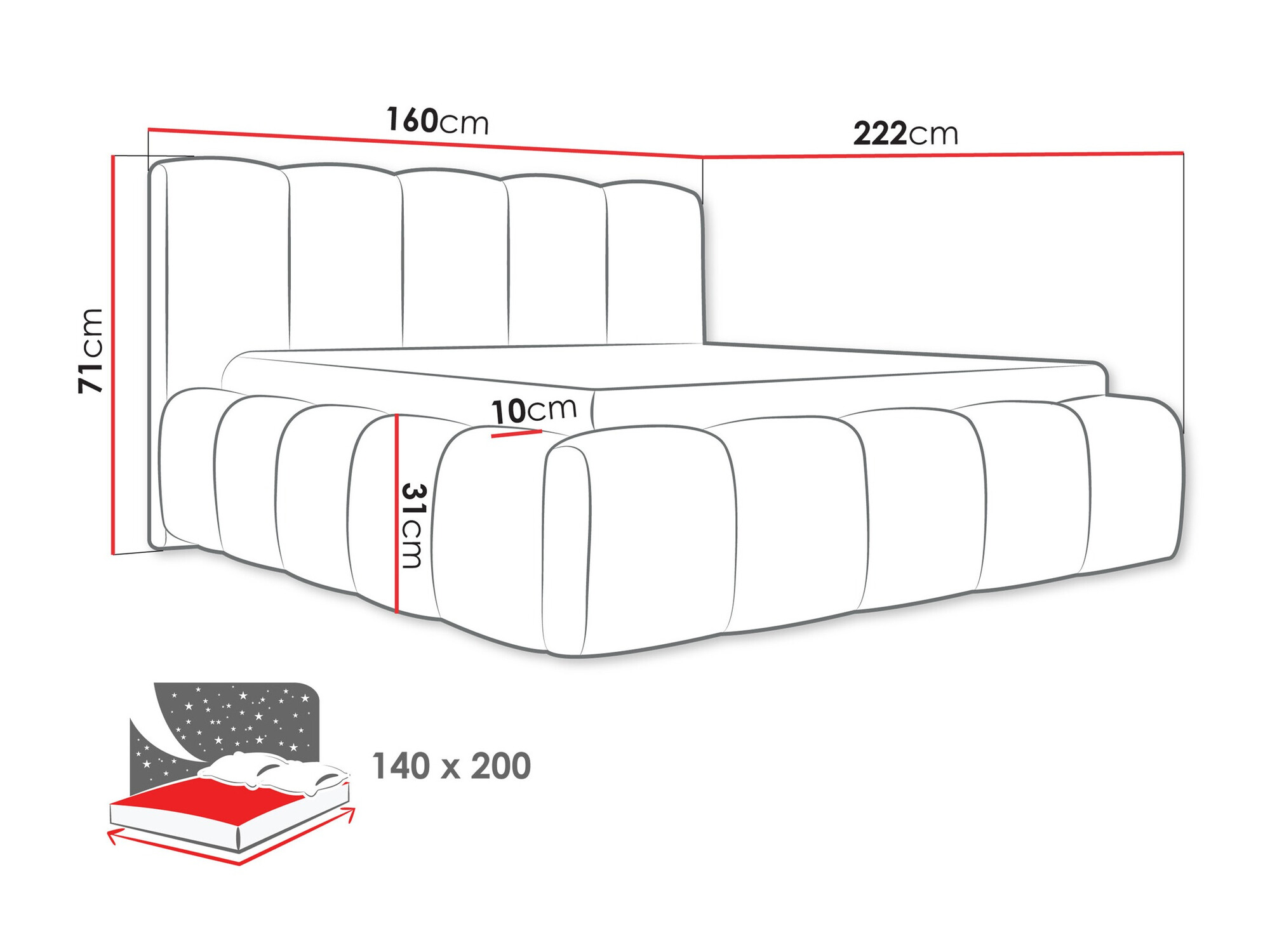 Krevet TrendyNest 113 (Abriamo 04)