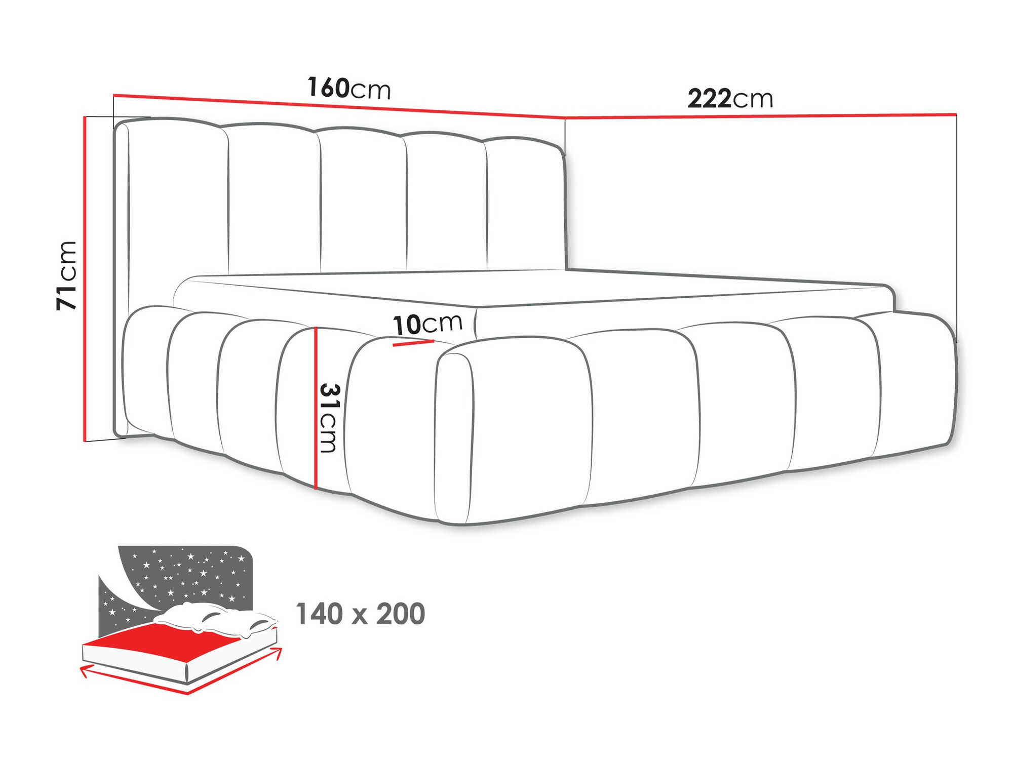 Krevet TrendyNest 113 (Abriamo 07)
